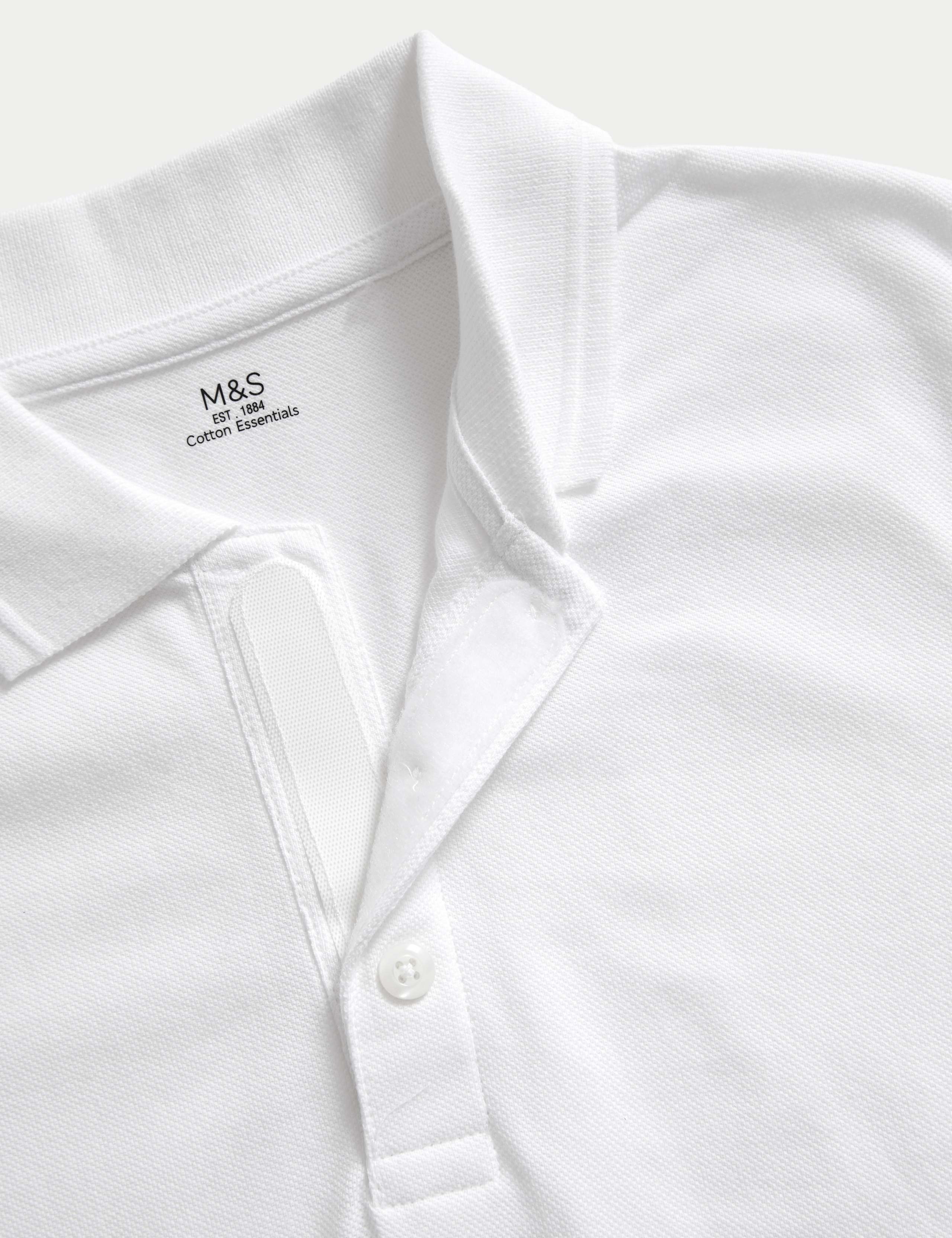 2 Pack Unisex Easy Dressing School Polo Shirts (2-18 Yrs) 2 of 2