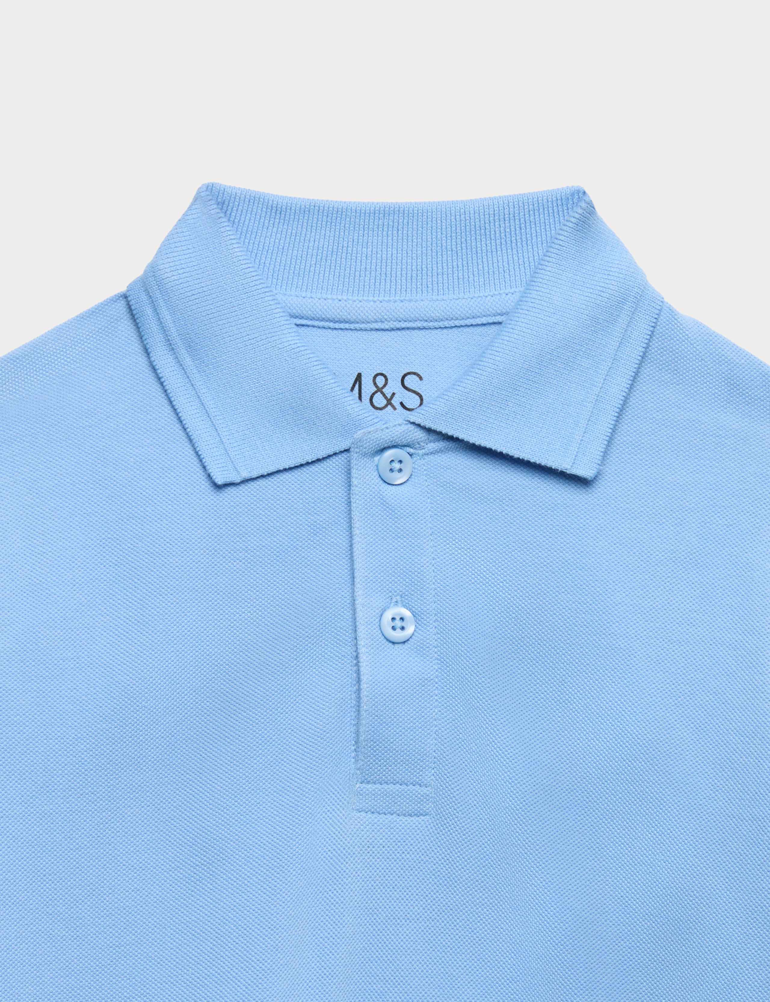 3 Pack Unisex Stain Resist School Polo Shirts (2-18 Yrs) 9 of 10