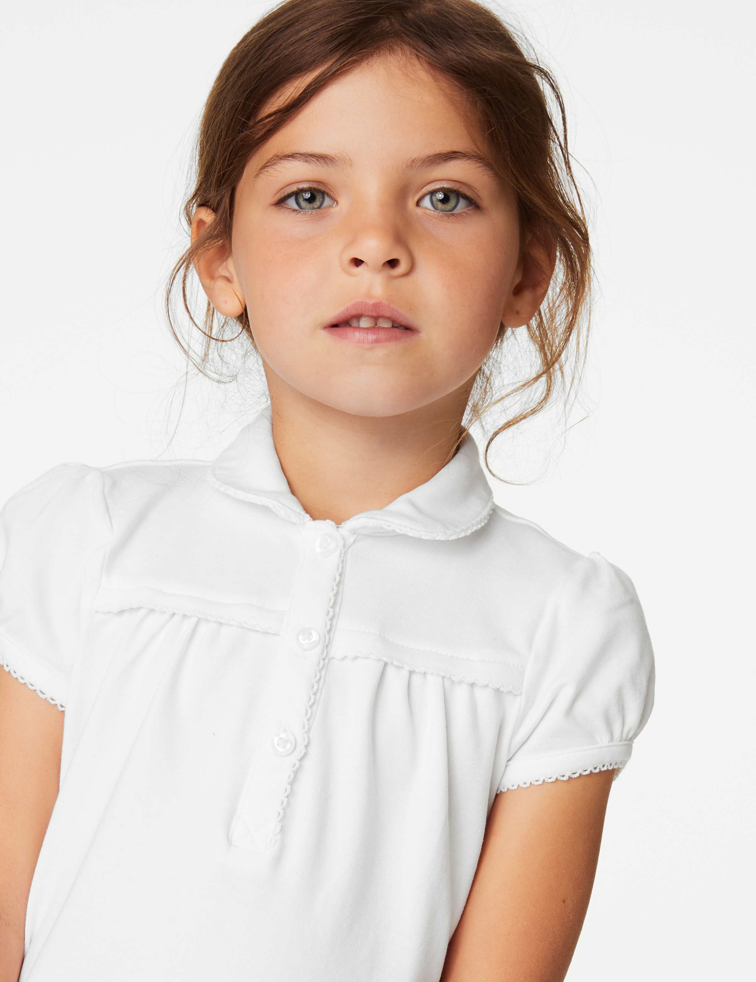 2pk Girls' Jersey School Polo Shirts (2-18 Yrs) 3 of 5