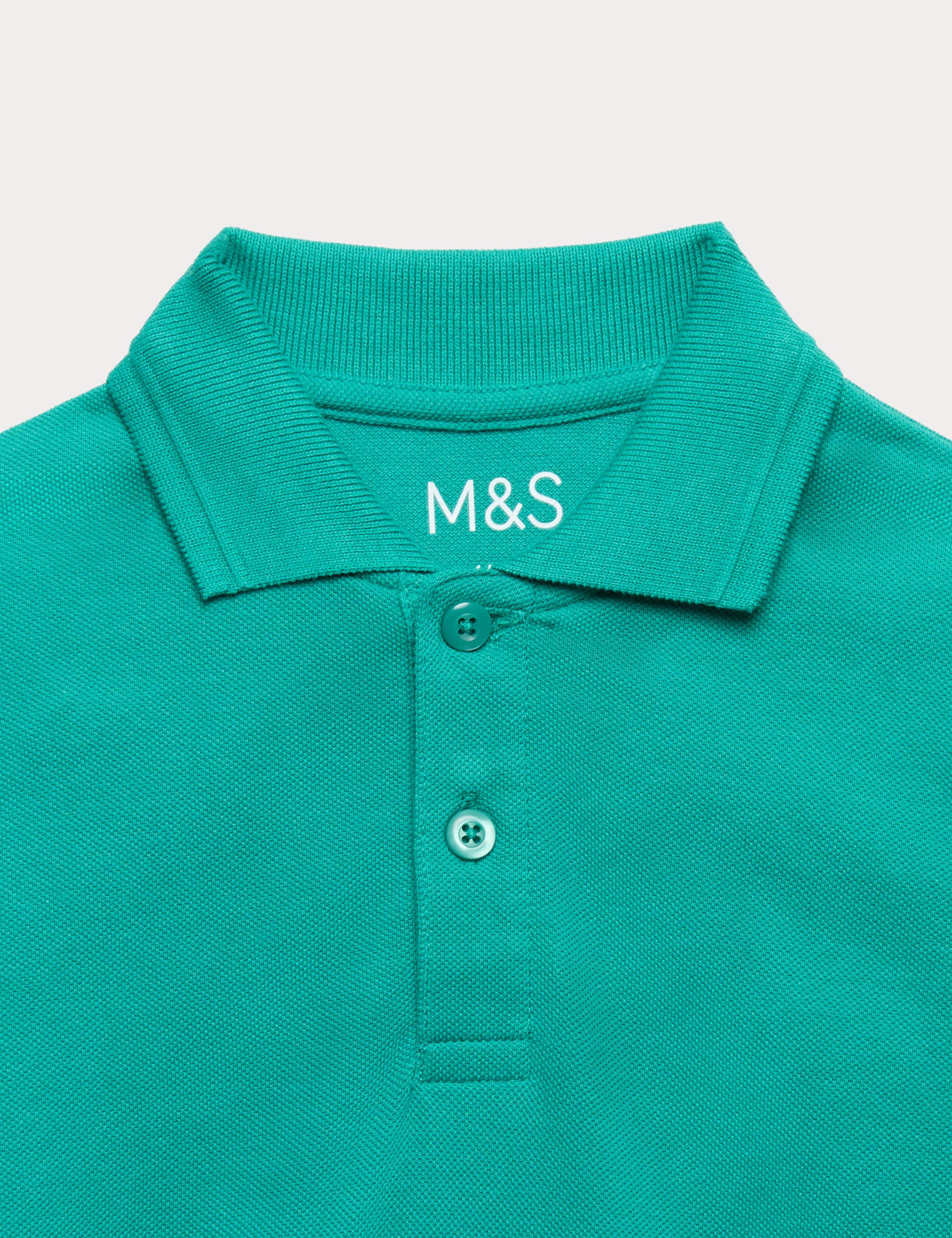 2 Pack Unisex Stain Resist School Polo Shirts (2-18 Yrs) 2 of 2