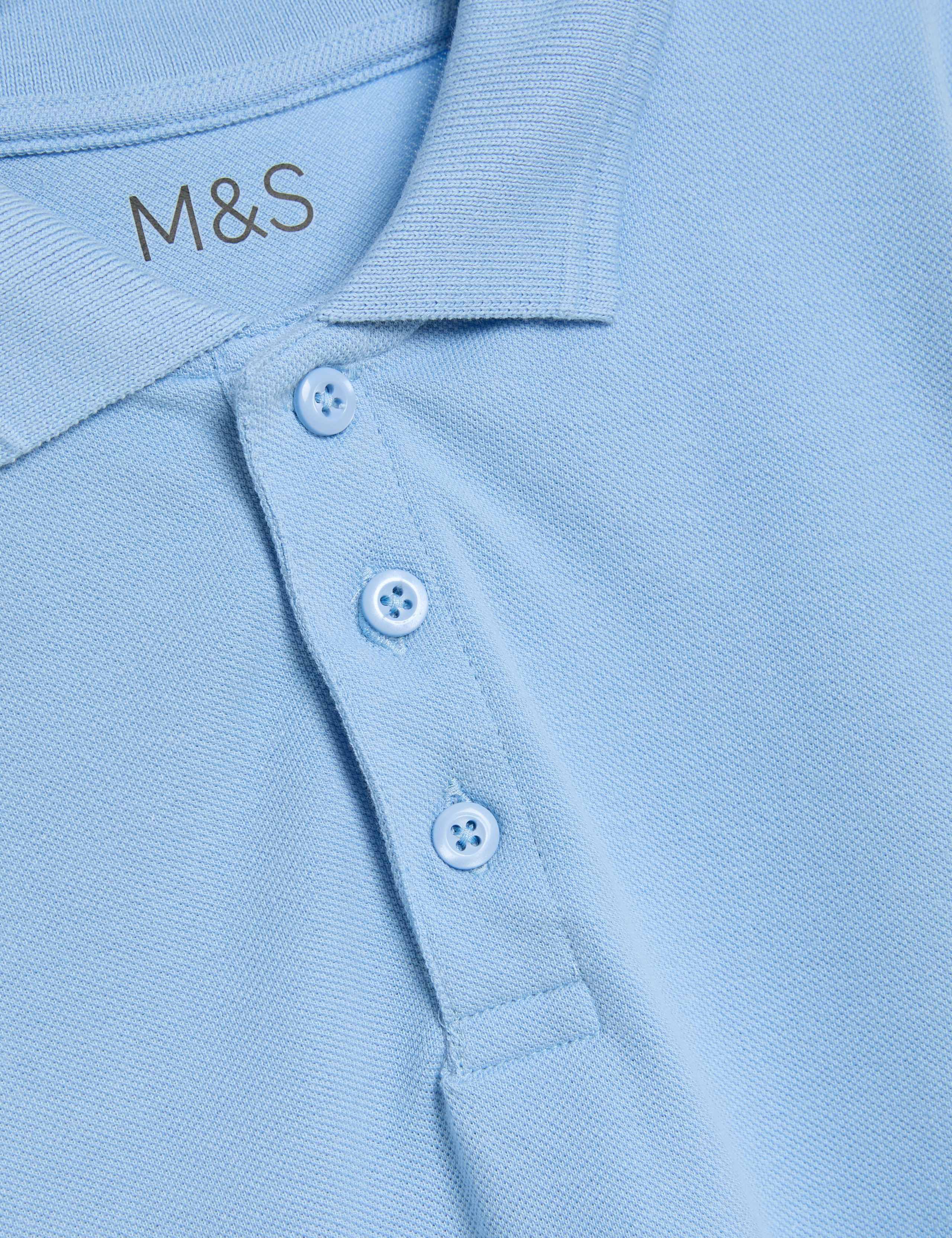 3 Pack Unisex Stain Resist Slim Fit School Polo Shirts (2-18 Yrs) 2 of 2