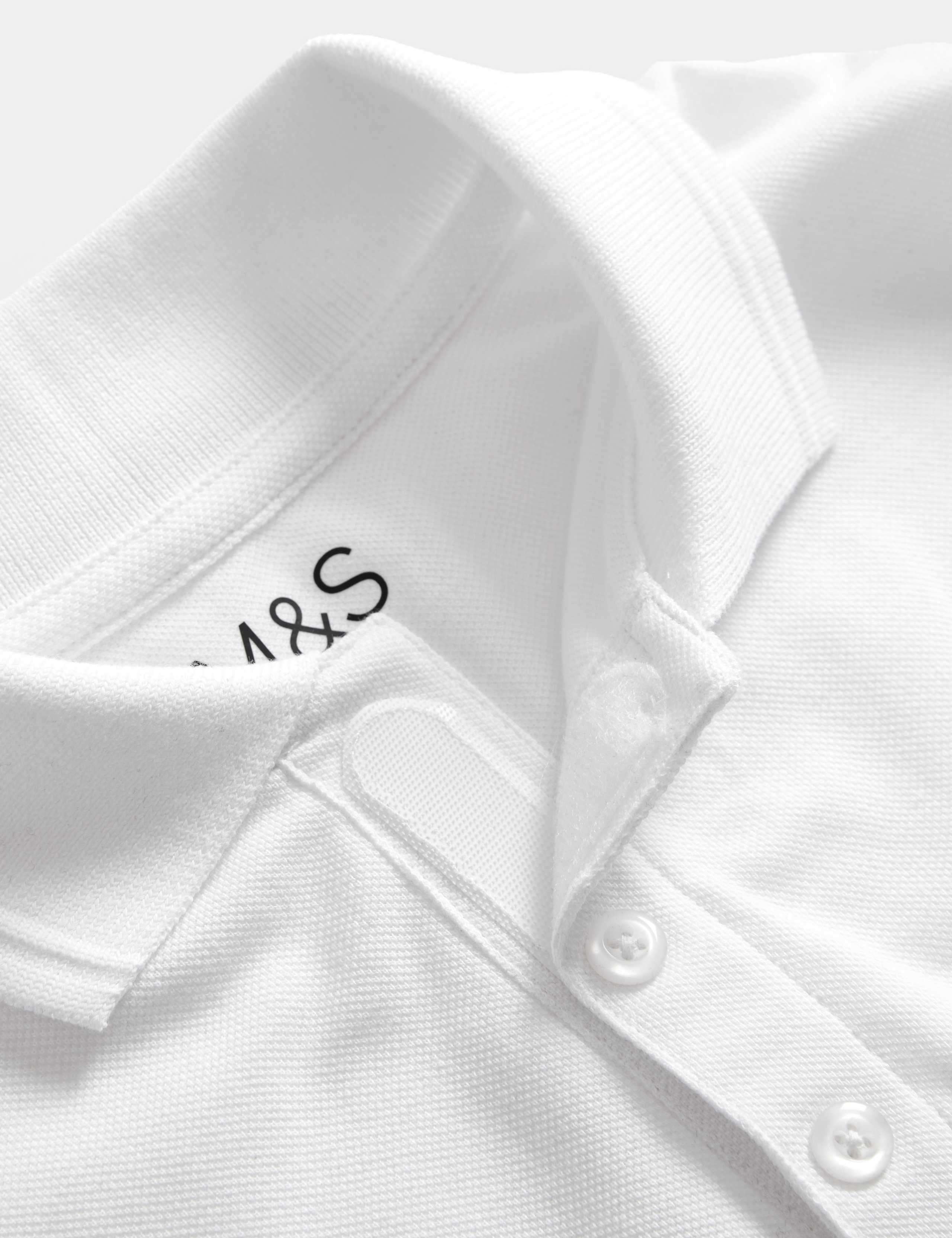 Pure Cotton Easy Dressing StayNew™ Polo Shirts (3-18 Yrs) 2 of 2