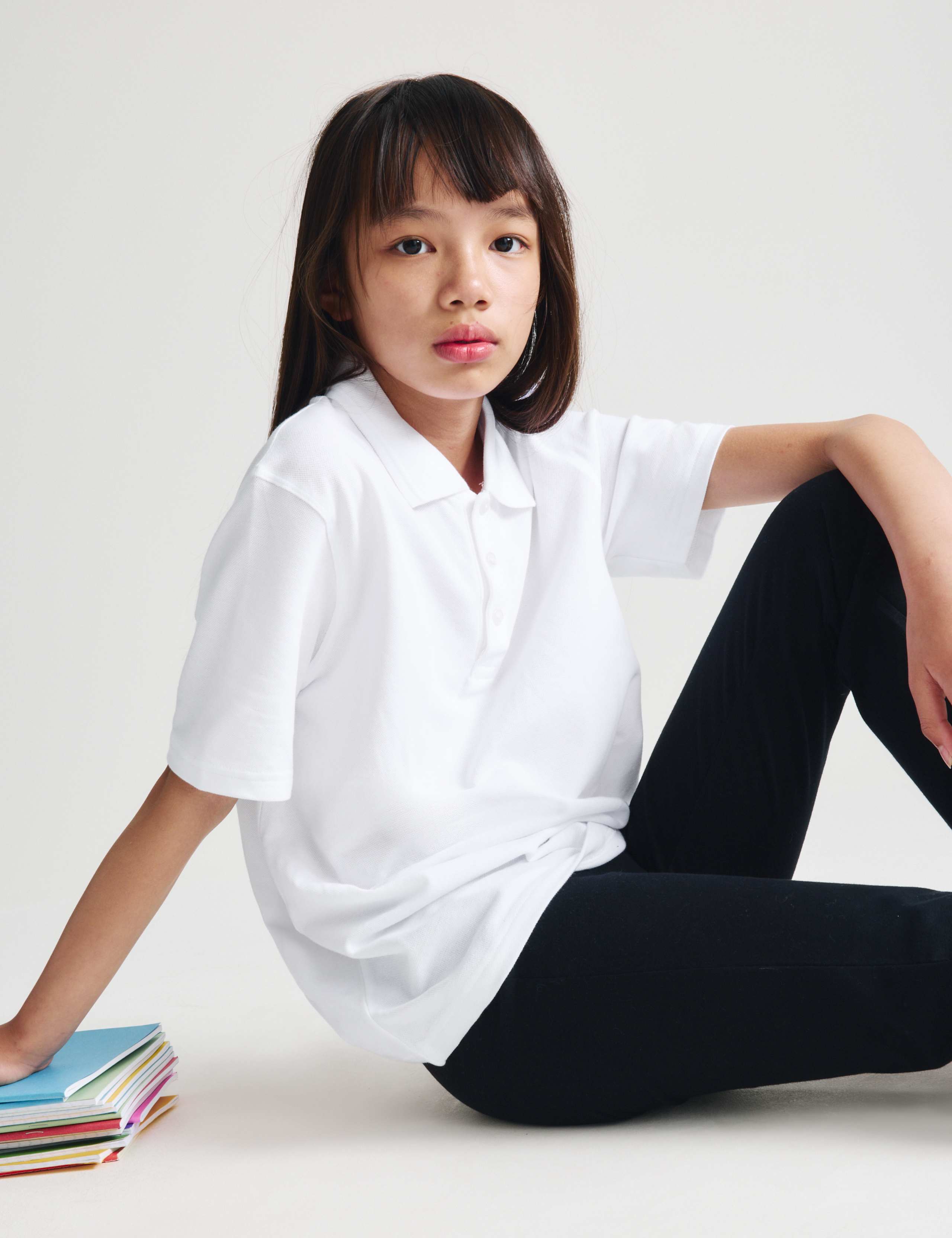 2 Pack Unisex Easy Dressing School Polo Shirts (3-18 Yrs) 5 of 6