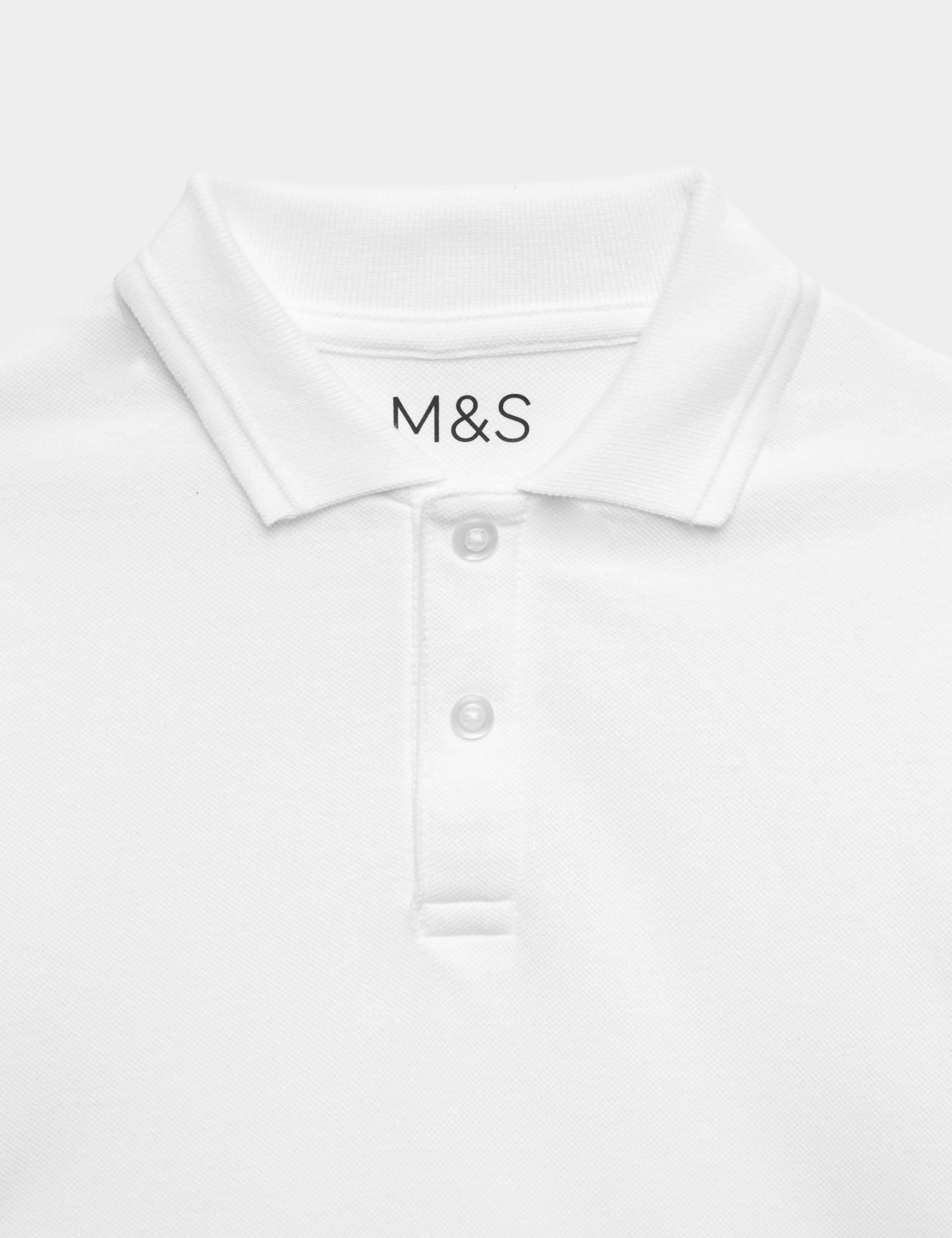 2 Pack Unisex Easy Dressing School Polo Shirts (3-18 Yrs) 3 of 3