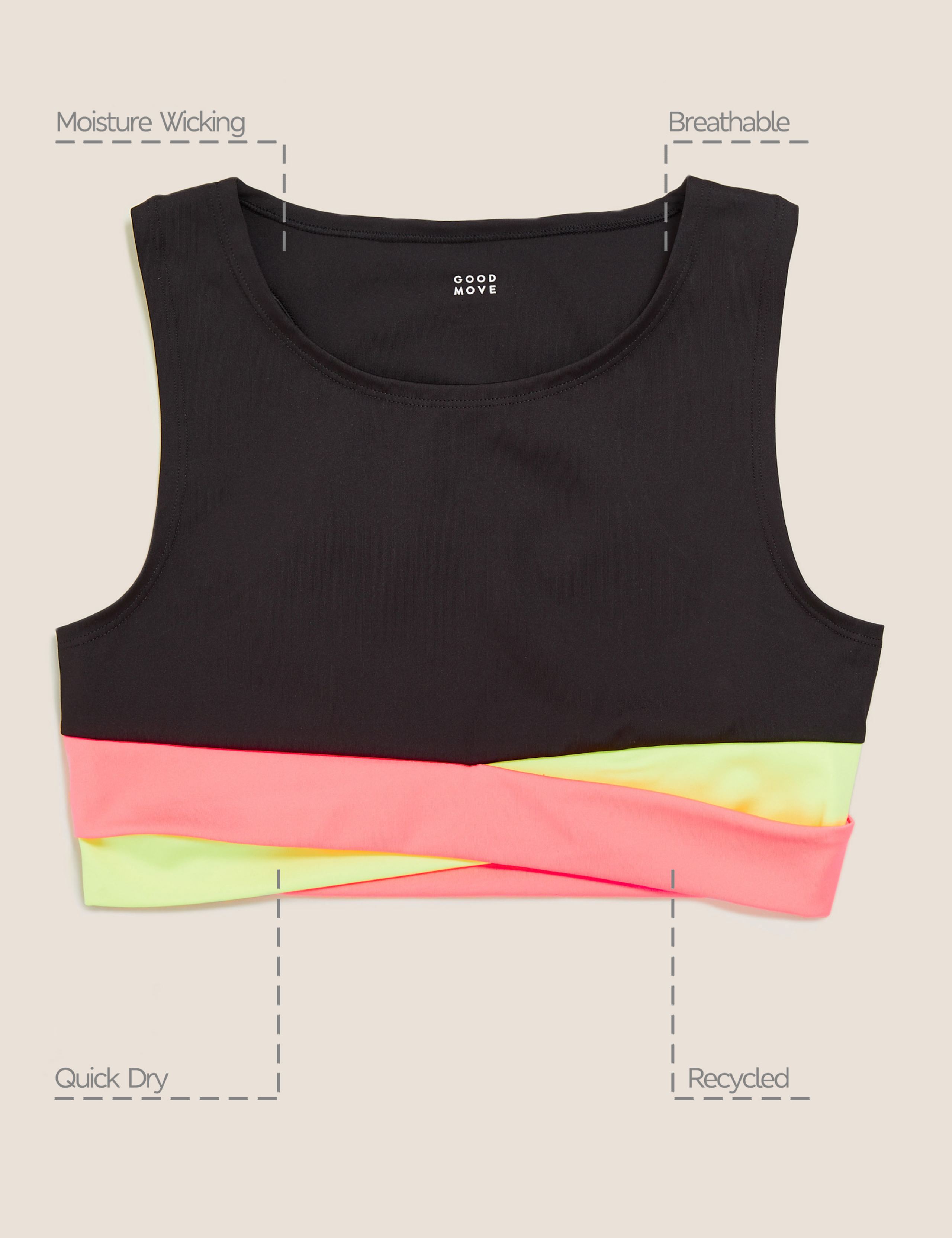 Colourblock Sports Crop Top (6-14 Yrs) 7 of 7