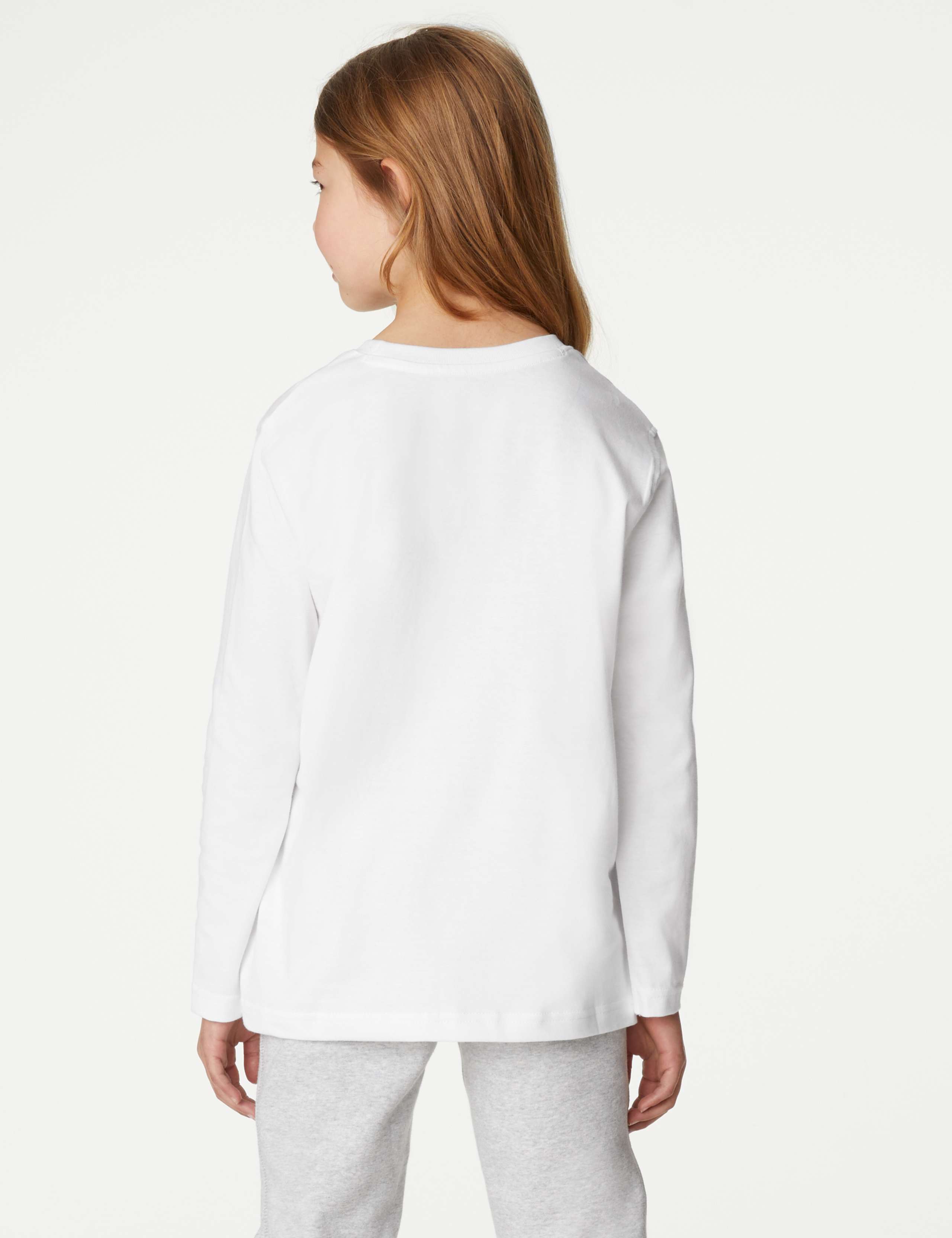 2 Pack Unisex Pure Cotton School T-Shirts (2-16 Yrs) 4 of 5