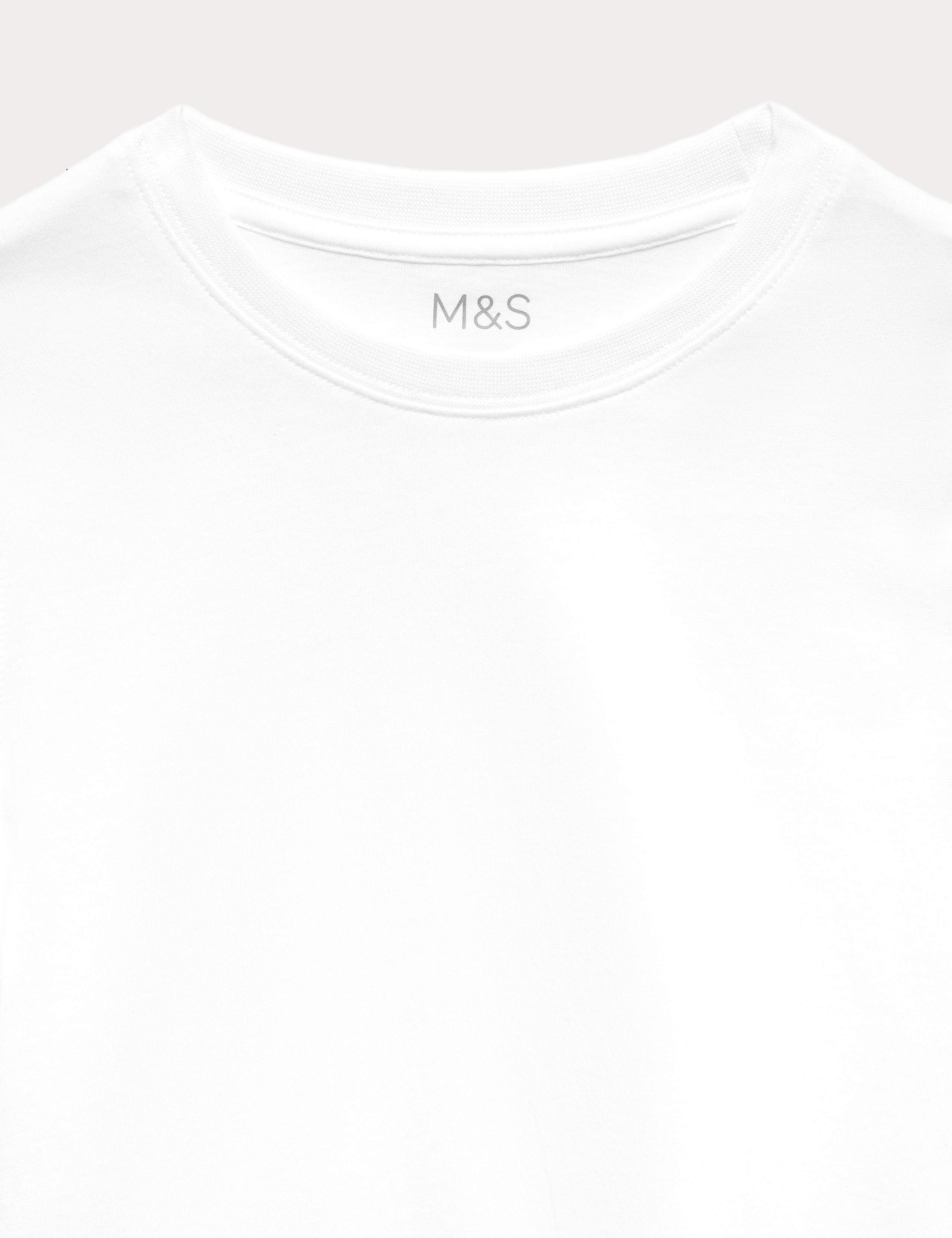 5 Pack Pure Cotton Stain Resist School T-Shirts (2-16 Yrs) 3 of 3