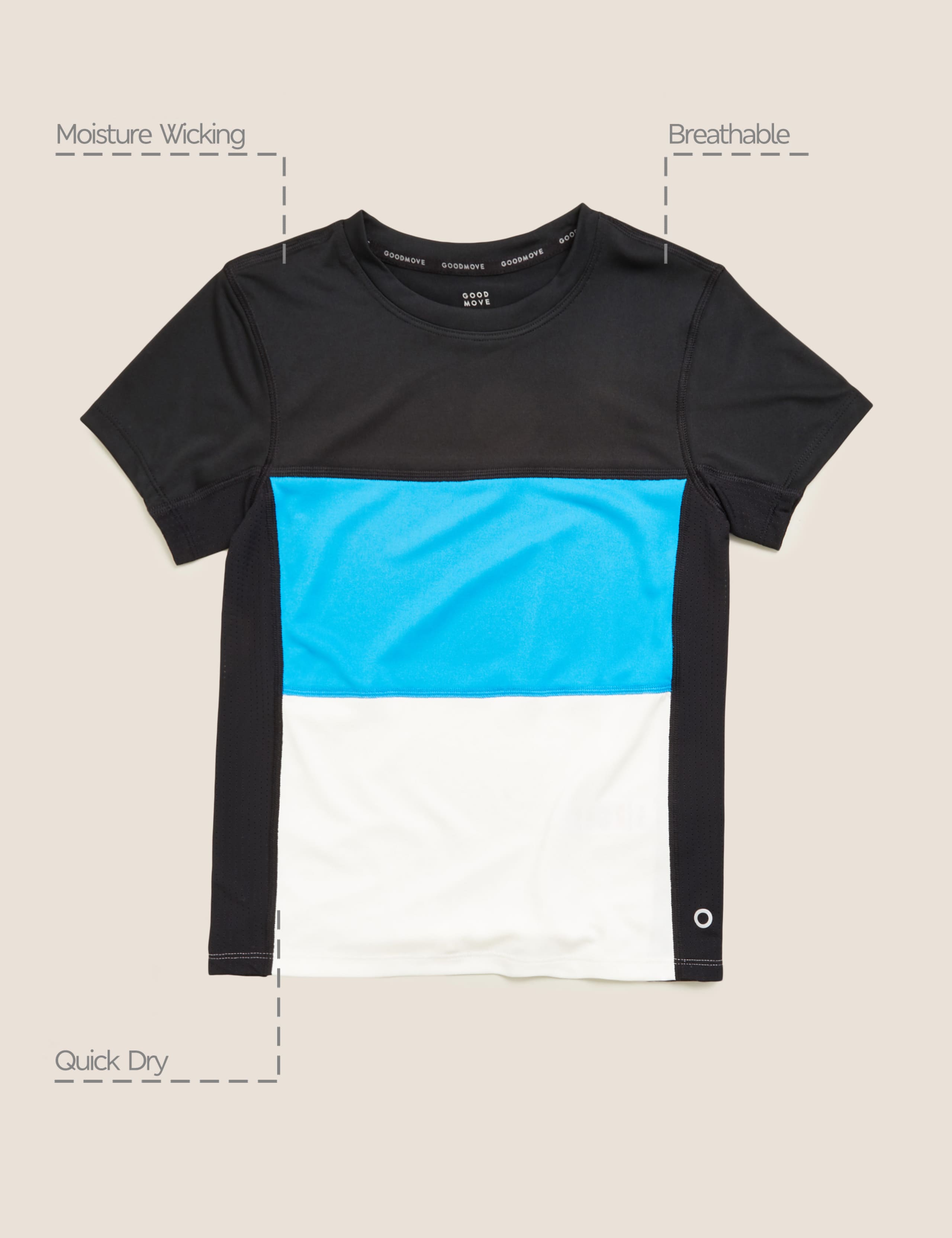 Colour Block Active T-Shirt (6-14 Yrs) 7 of 7