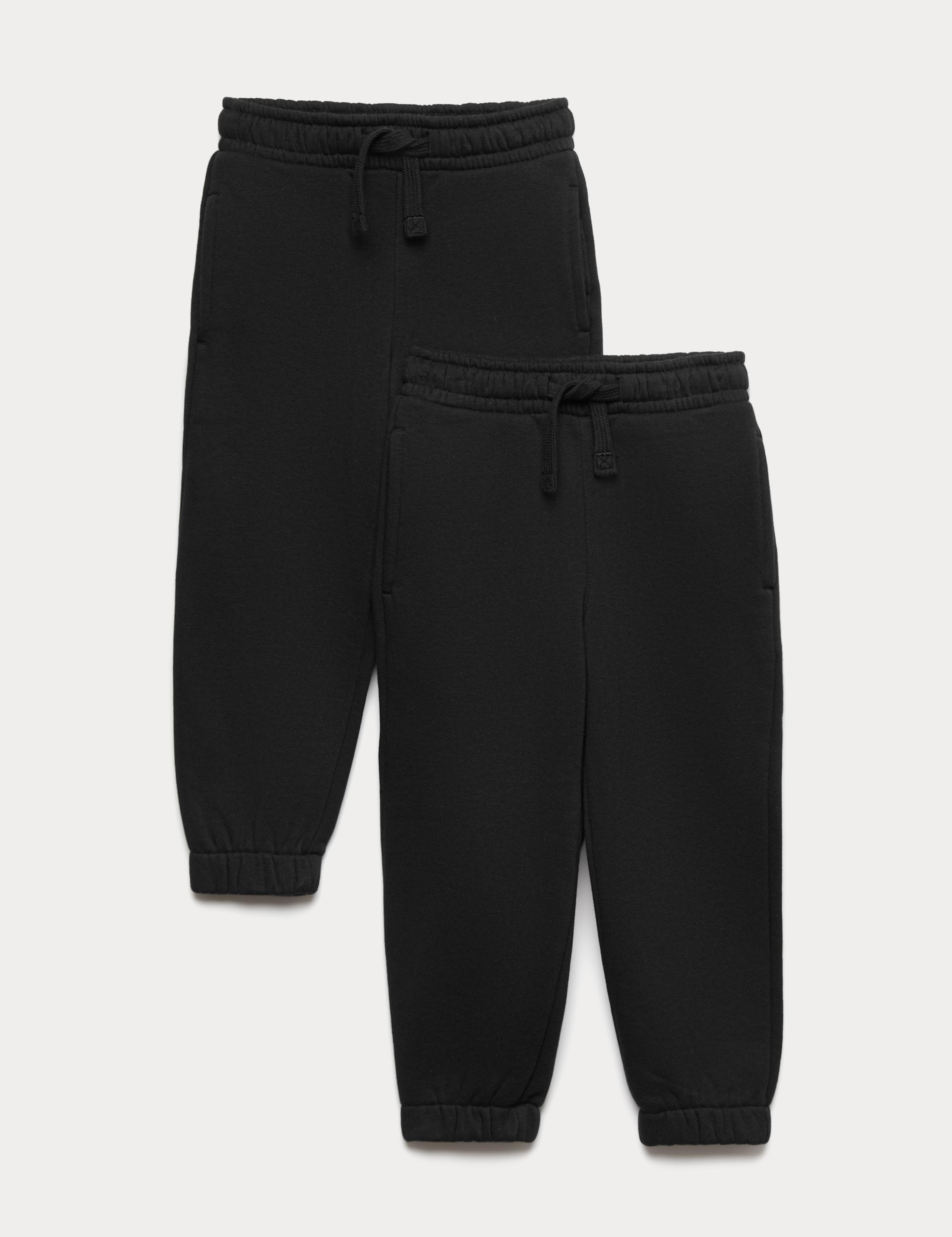 2 Pack Cotton Rich Unisex Joggers (2-7 Yrs) 1 of 2