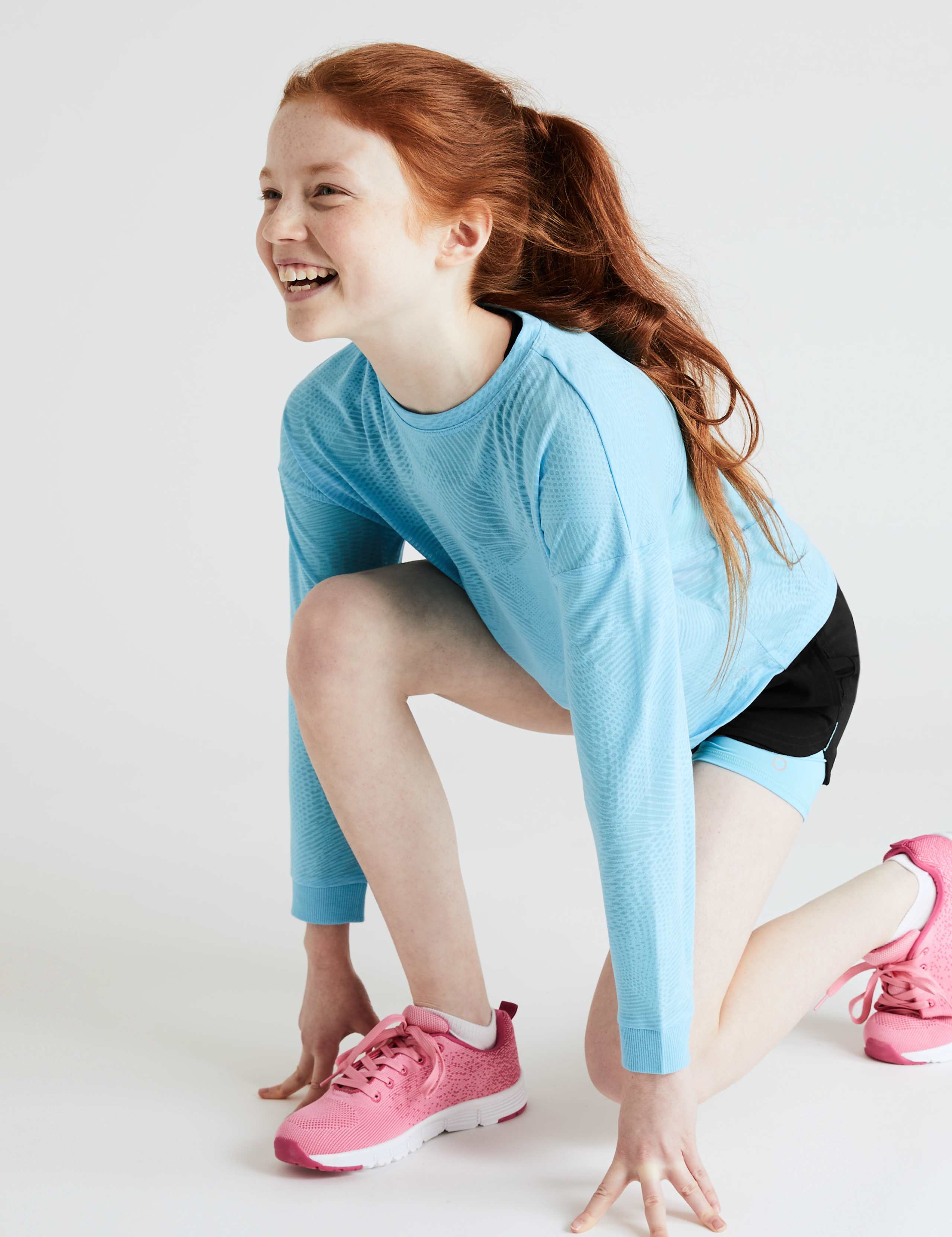 Layered 2 in 1 Sports Shorts (6-14 Yrs) 3 of 7