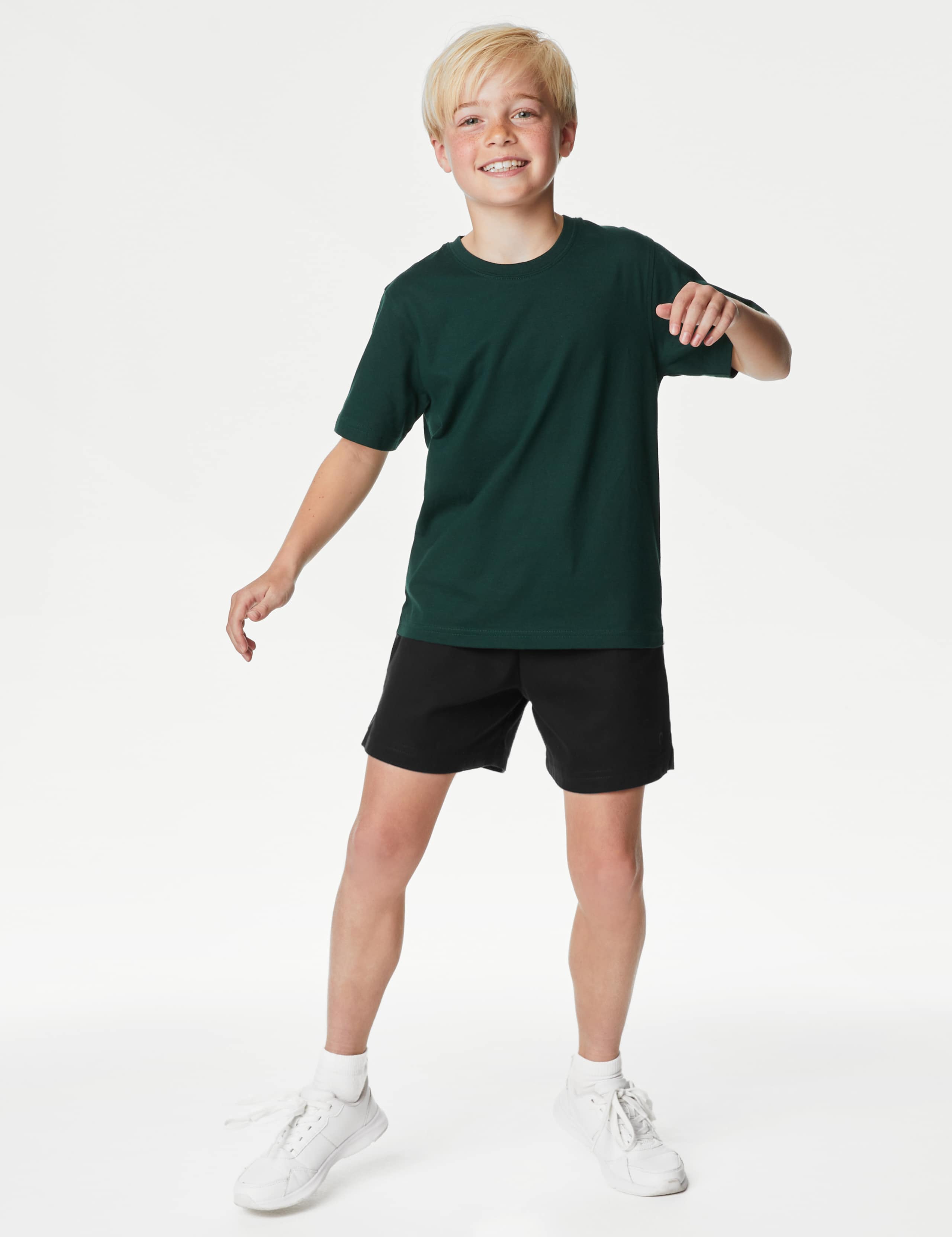 2 Pack Unisex Pure Cotton School Shorts (2-16 Yrs) 3 of 6