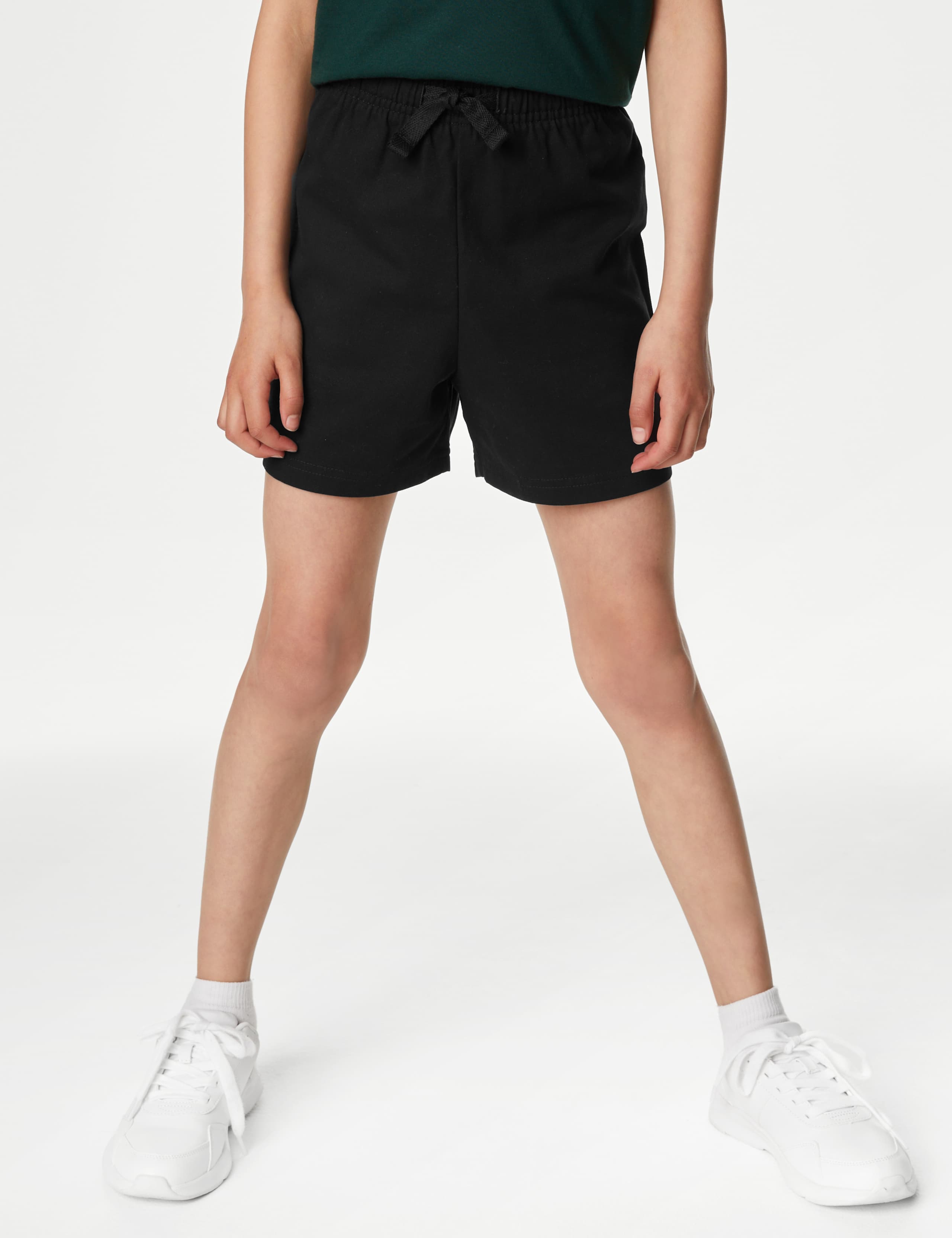 2 Pack Unisex Pure Cotton School Shorts (2-16 Yrs) 4 of 6