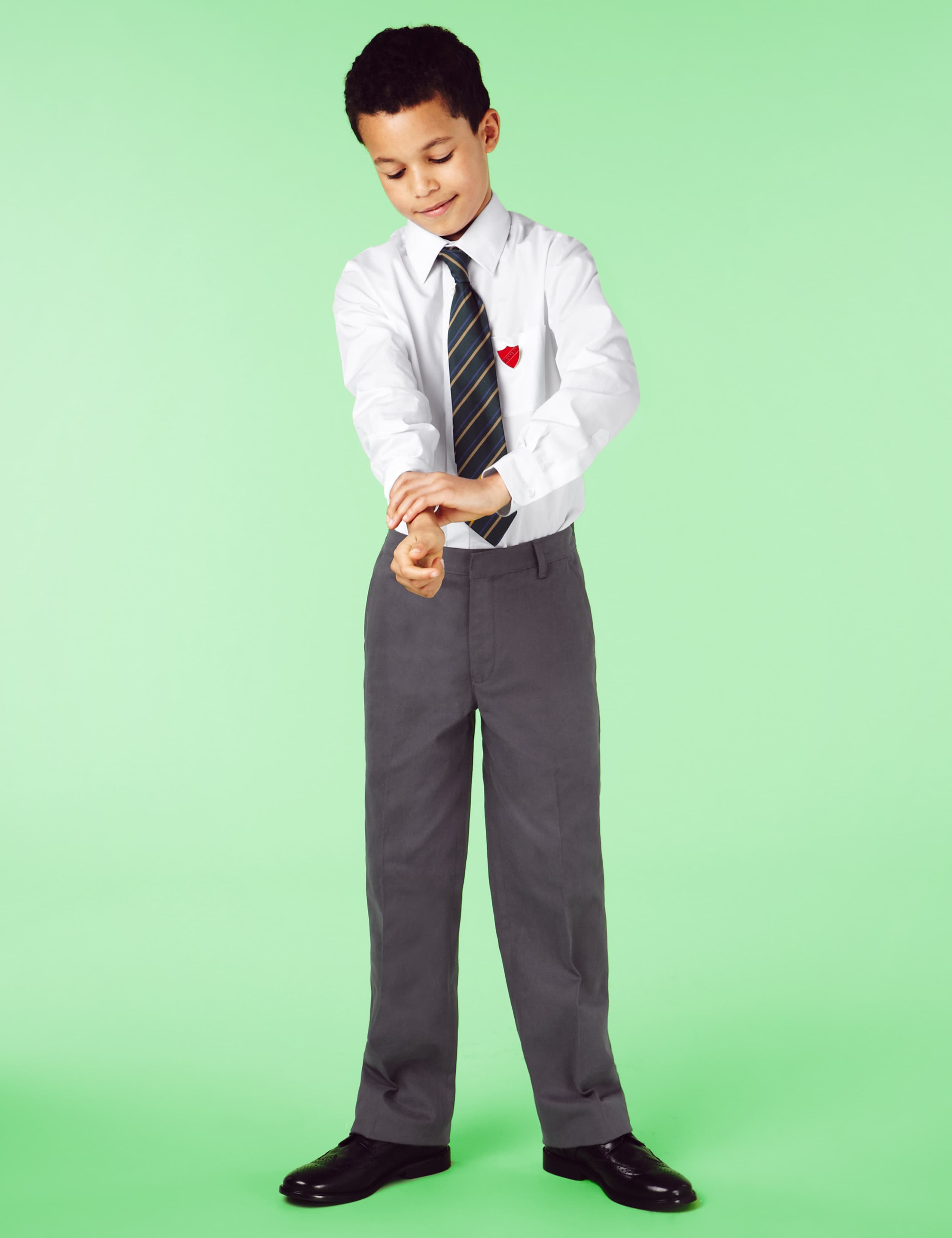Boys' Pure Cotton Skinkind™ Trousers 4 of 7