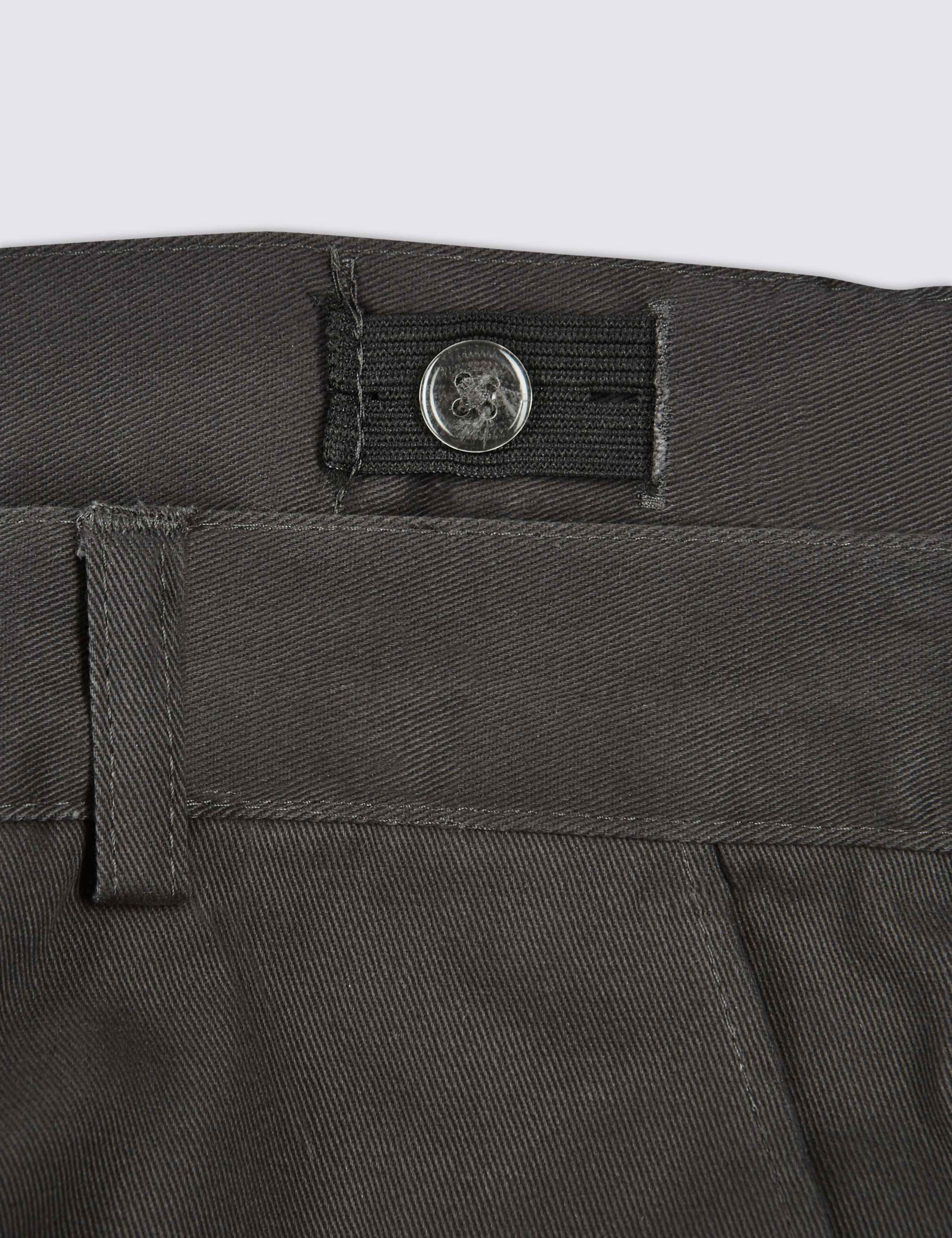 Boys' Pure Cotton Straight Leg Trousers 8 of 8