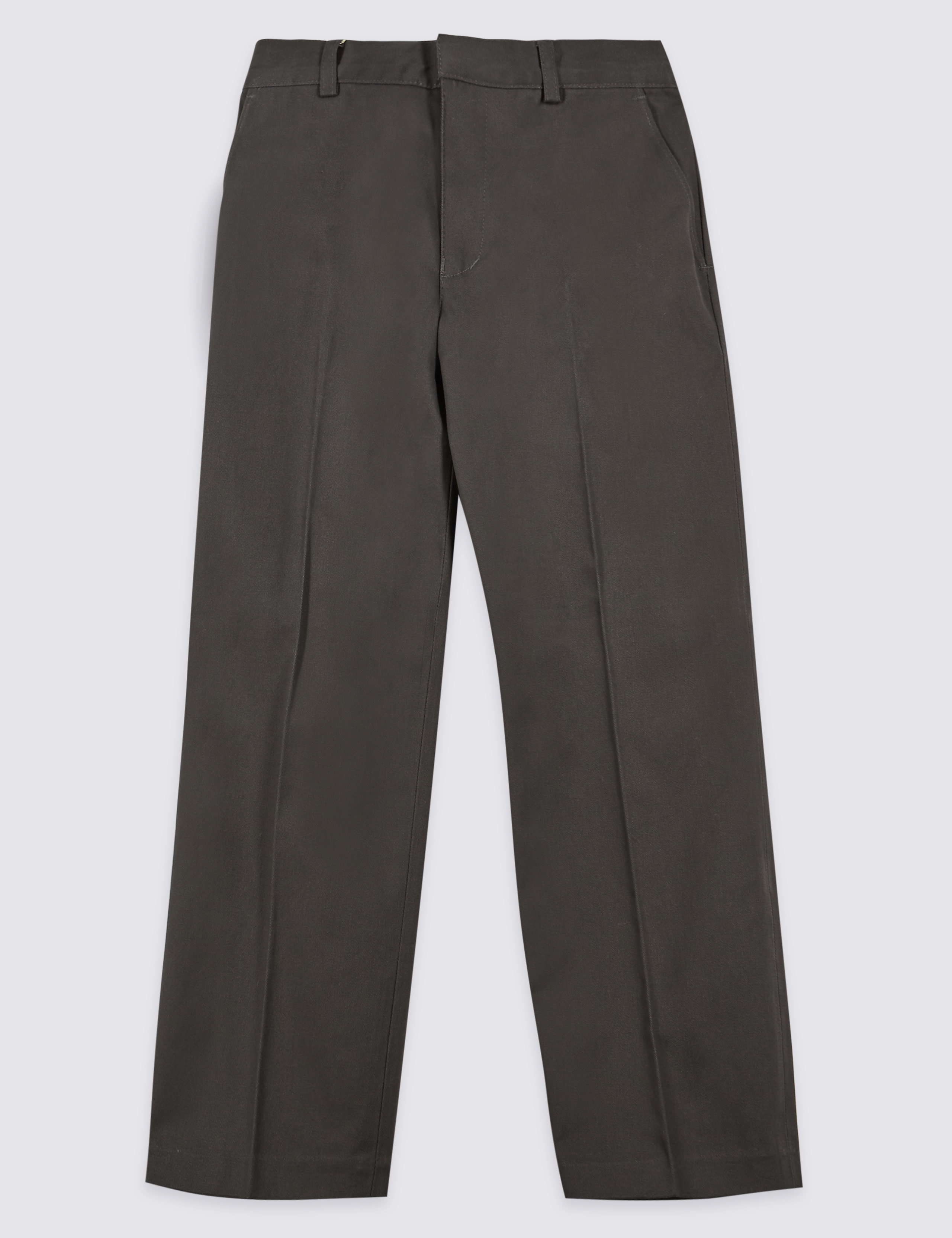 Boys' Pure Cotton Straight Leg Trousers 2 of 8