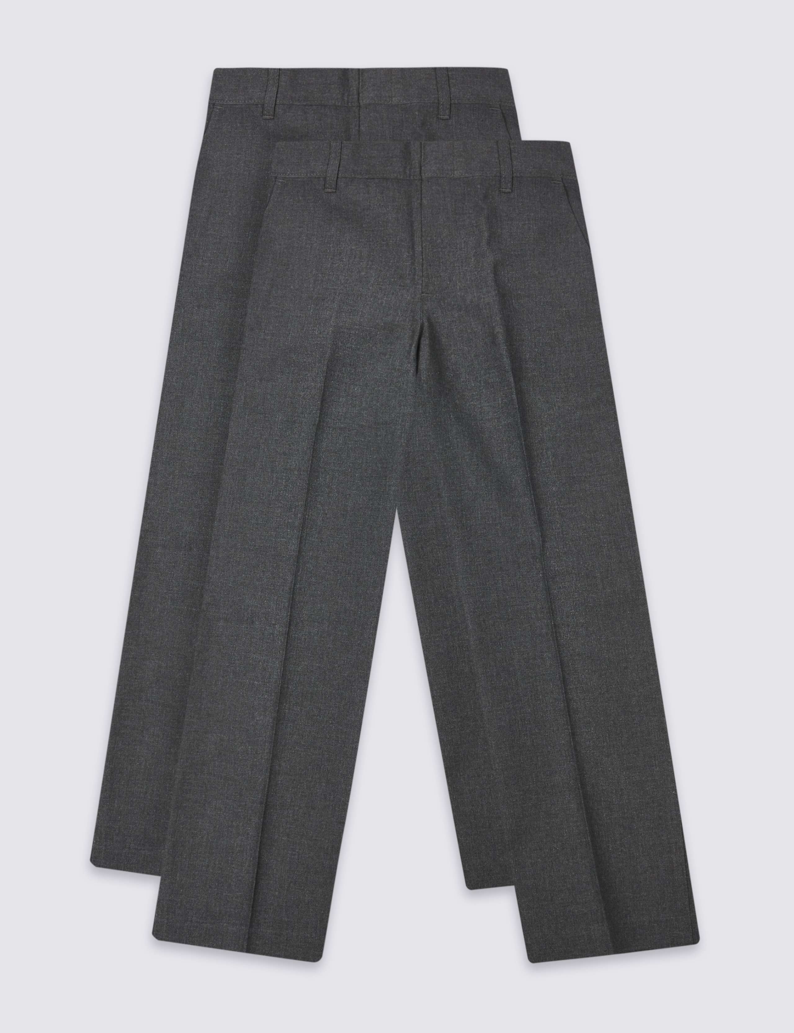 2 Pack Boys' Adaptive School Trousers 1 of 4