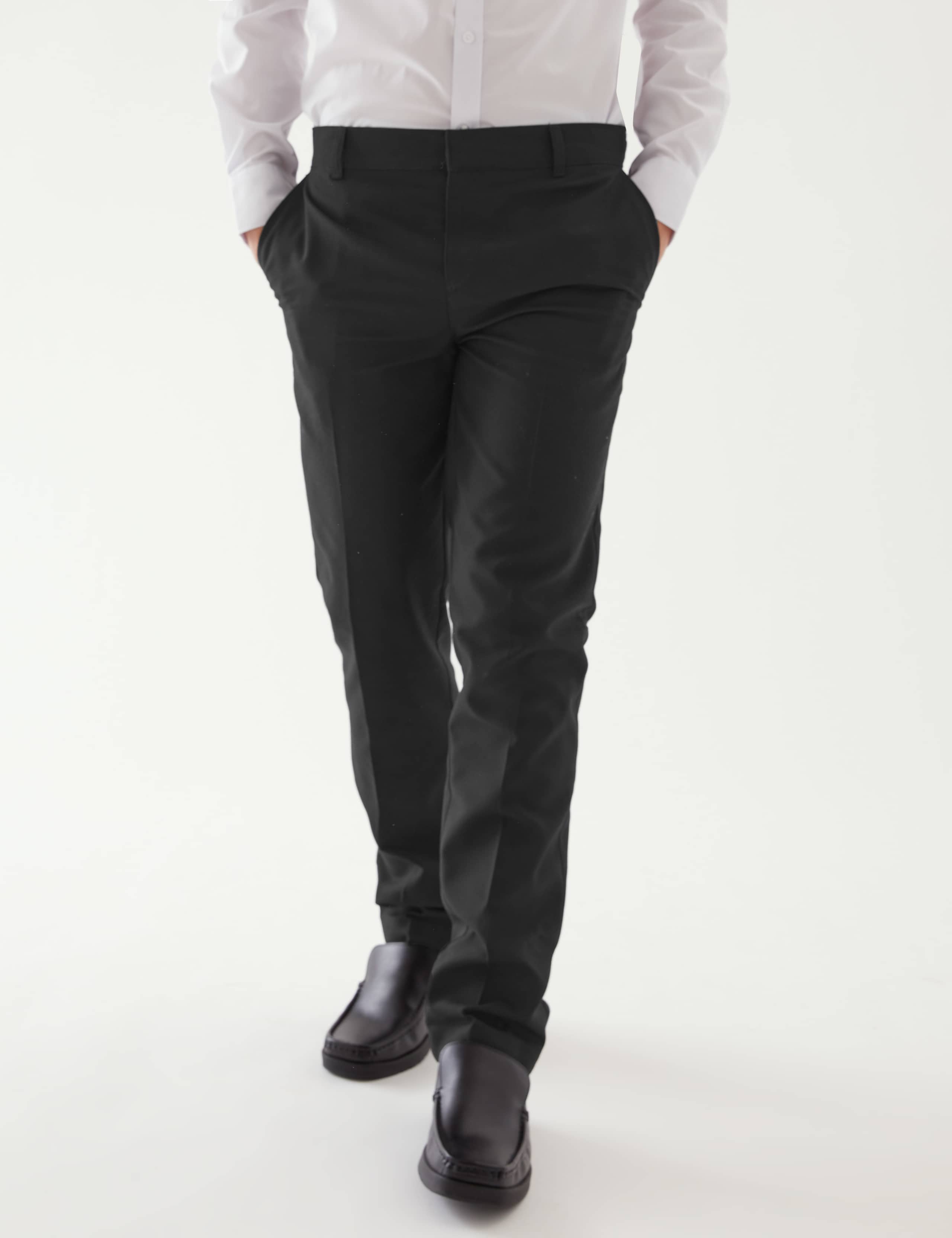 2pk Boys' Slim Leg School Trousers (2-18 Yrs) 3 of 8