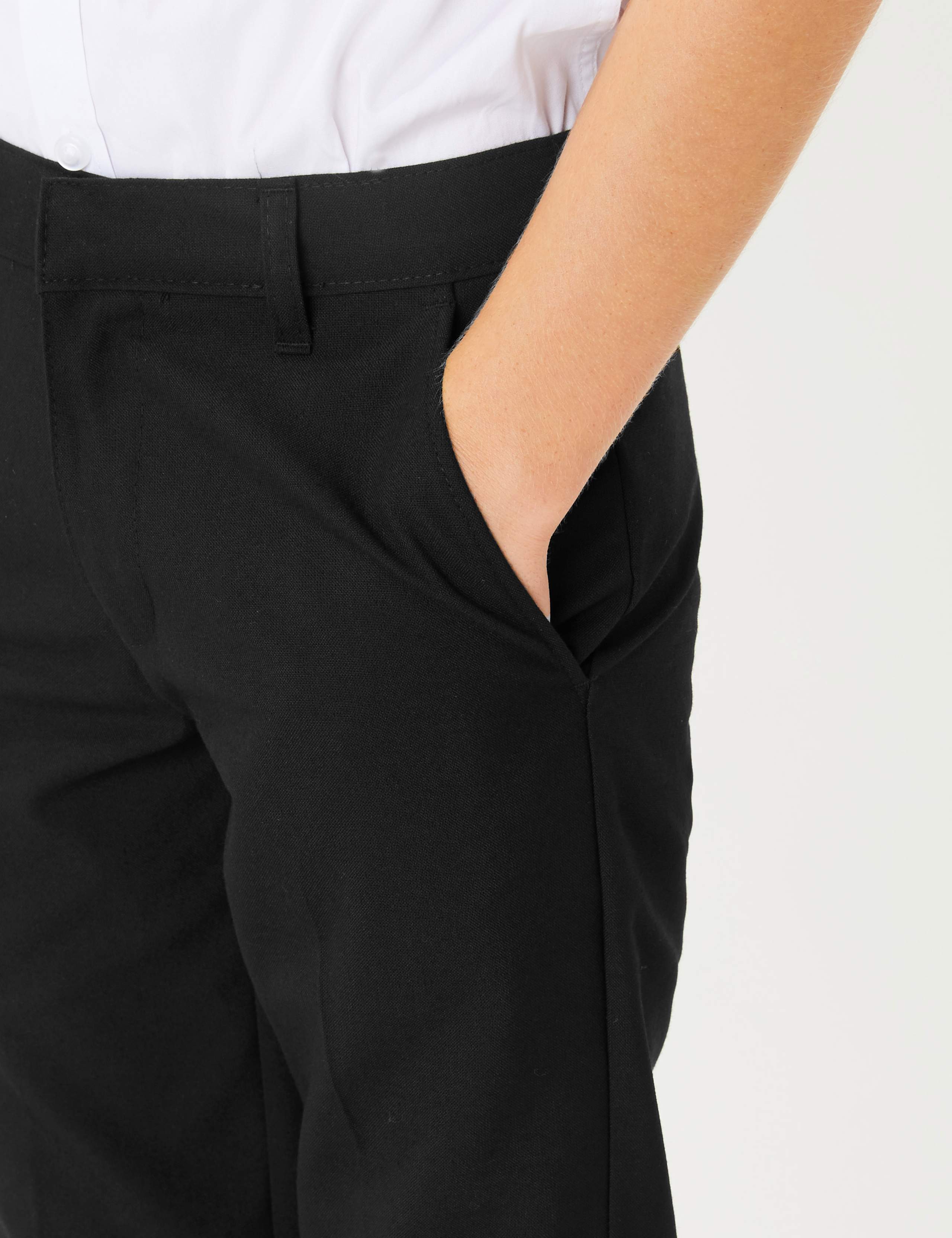 2pk Boys' Slim Leg School Trousers (2-18 Yrs) 7 of 8