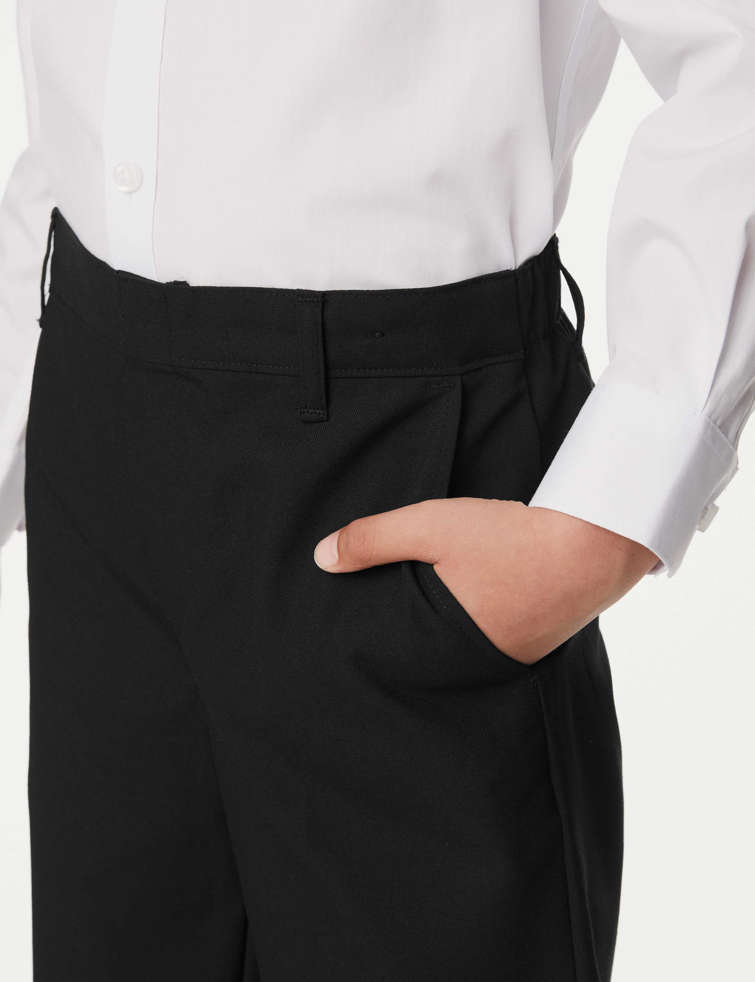2pk Boys' Easy Dressing School Trousers (3-18 Yrs) 4 of 5
