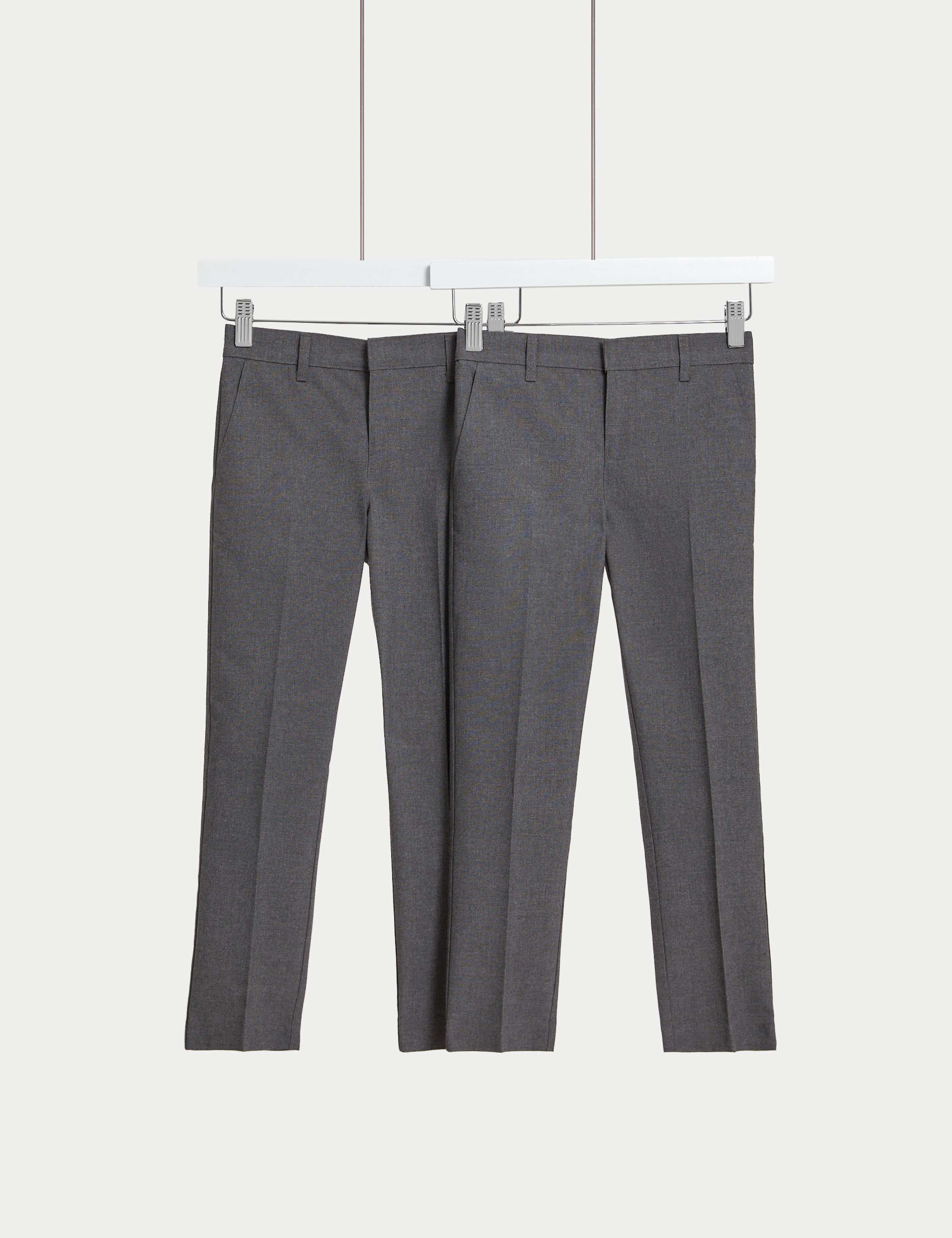 2pk Boys' Skinny Leg School Trousers (2-18 Yrs) 2 of 4