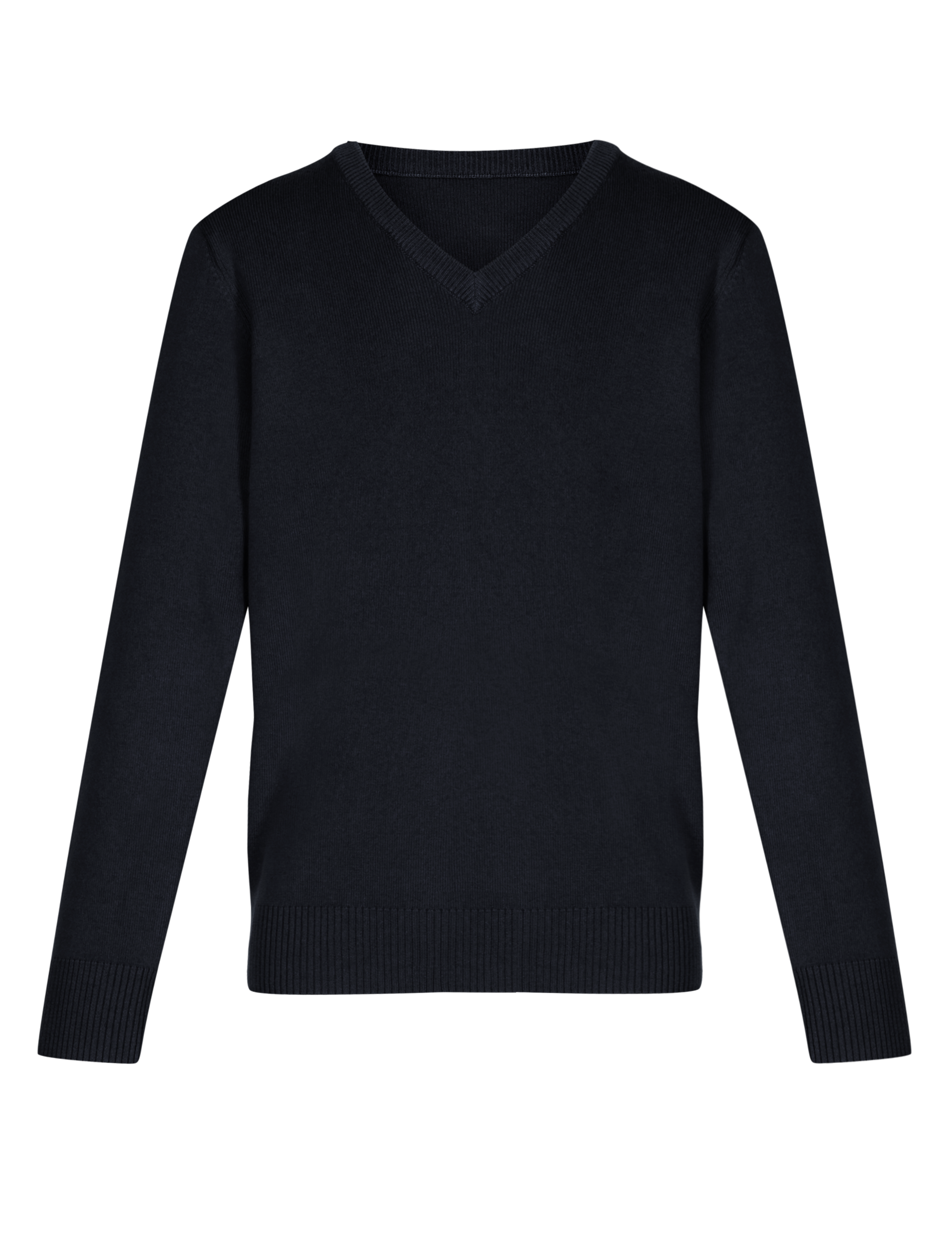 Unisex Wool Blend V-Neck Knitted Jumper 2 of 3