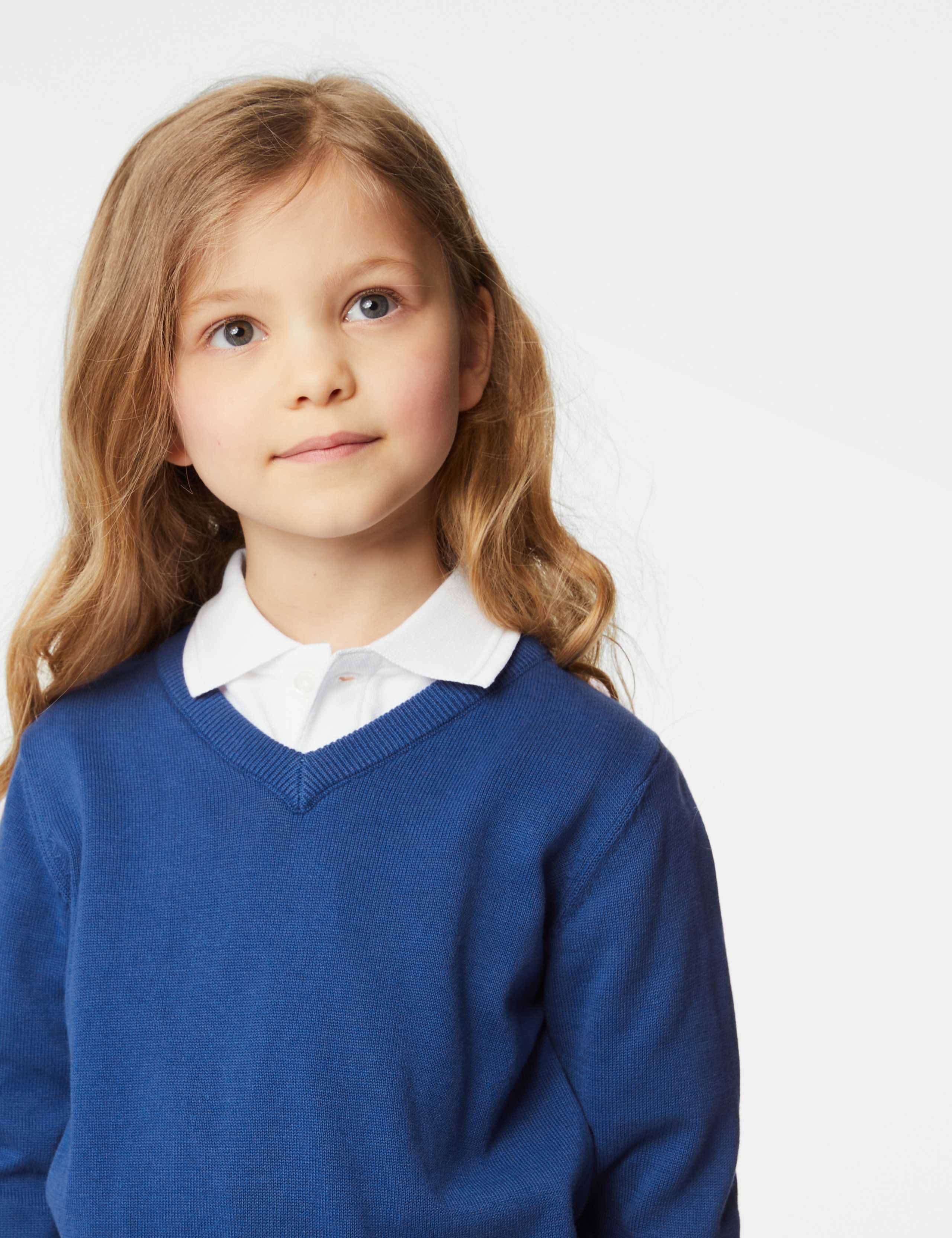 2pk Unisex Pure Cotton School Jumper (3-18 Yrs) 4 of 5