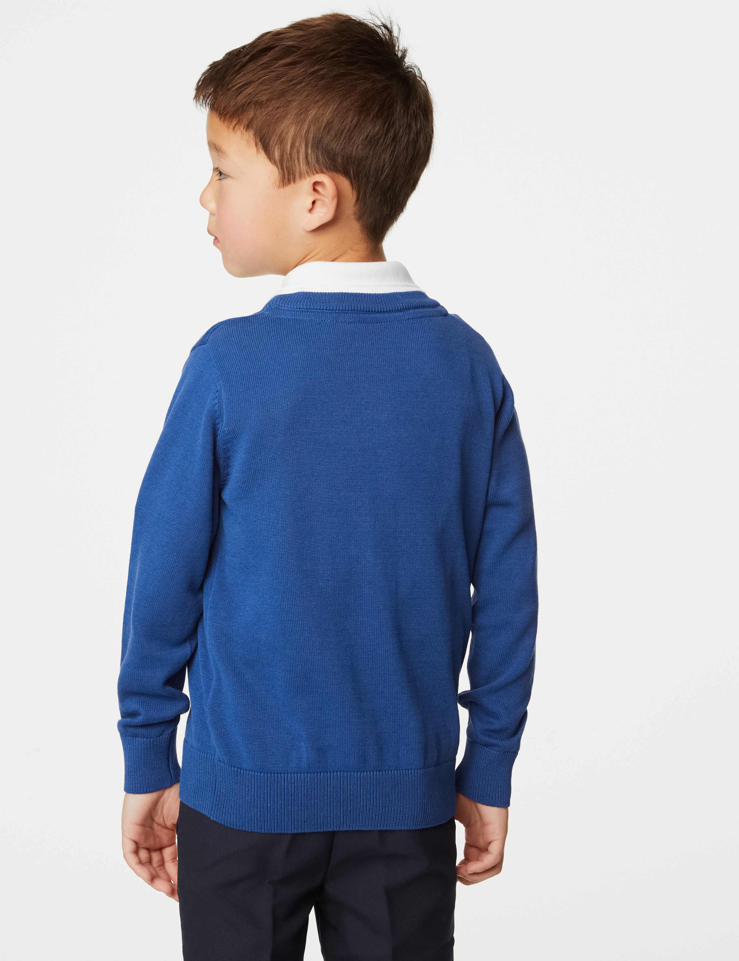 2pk Unisex Pure Cotton School Jumper (3-18 Yrs) 5 of 5