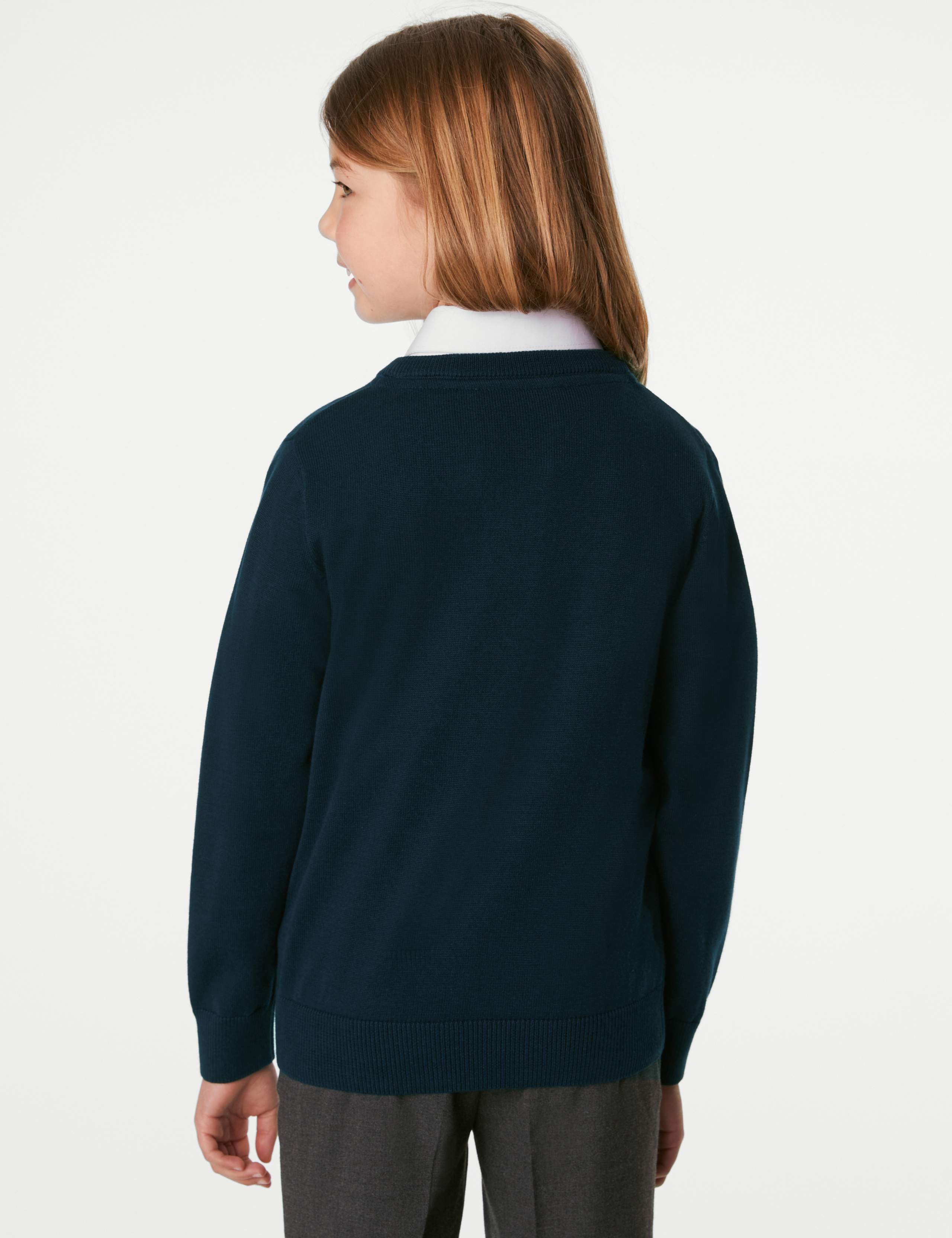 2pk Unisex Pure Cotton School Jumper (3-18 Yrs) 5 of 5
