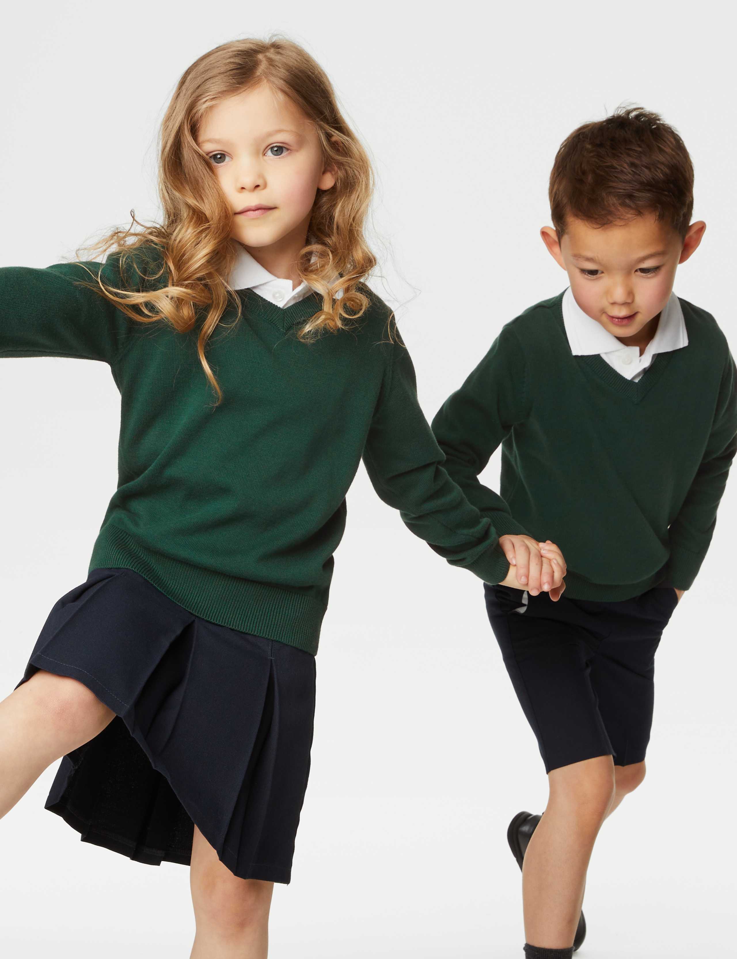 2pk Unisex Pure Cotton School Jumper (3-18 Yrs) 3 of 5
