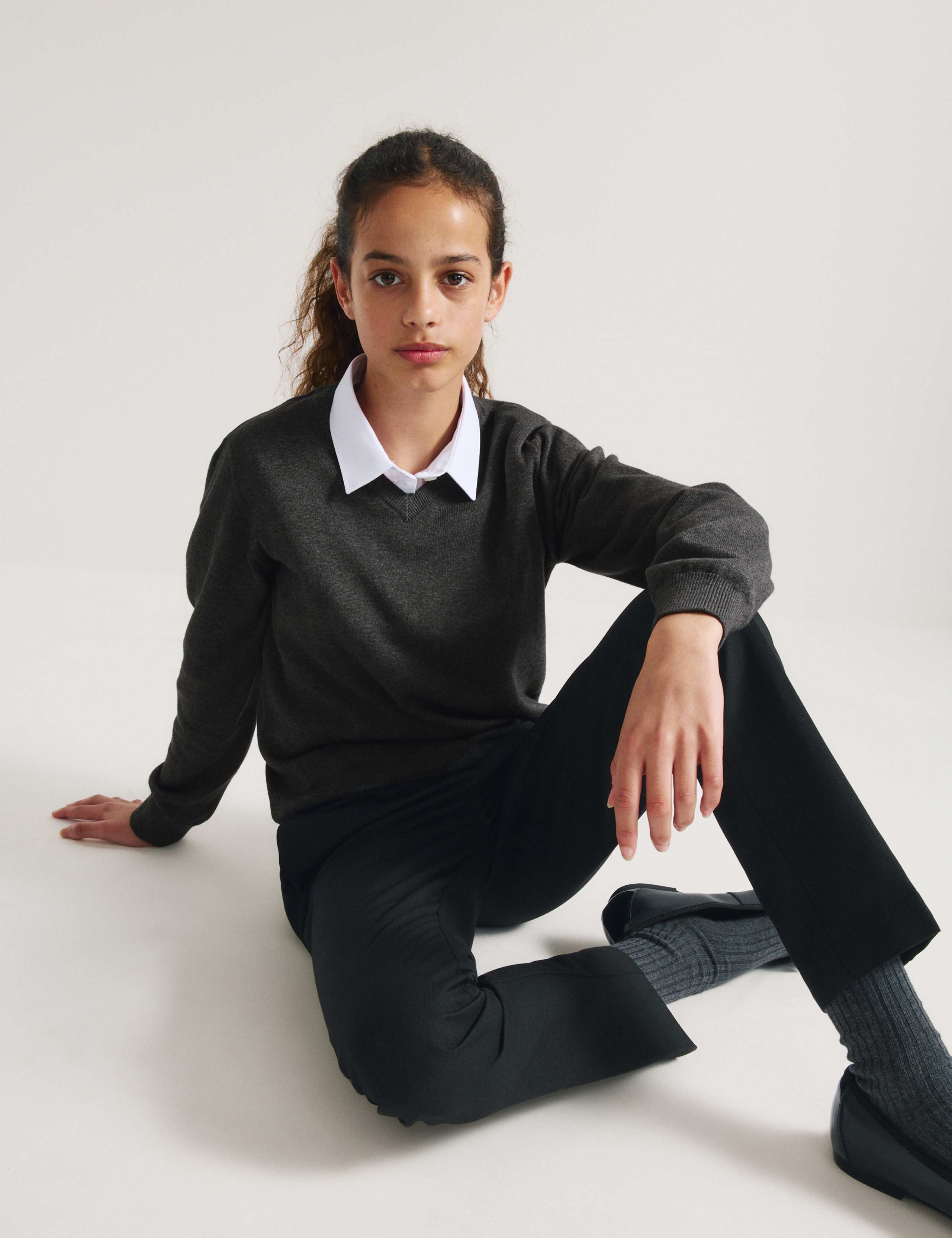 2 Pack Unisex Pure Cotton School Jumper (3-18 Yrs) 4 of 7