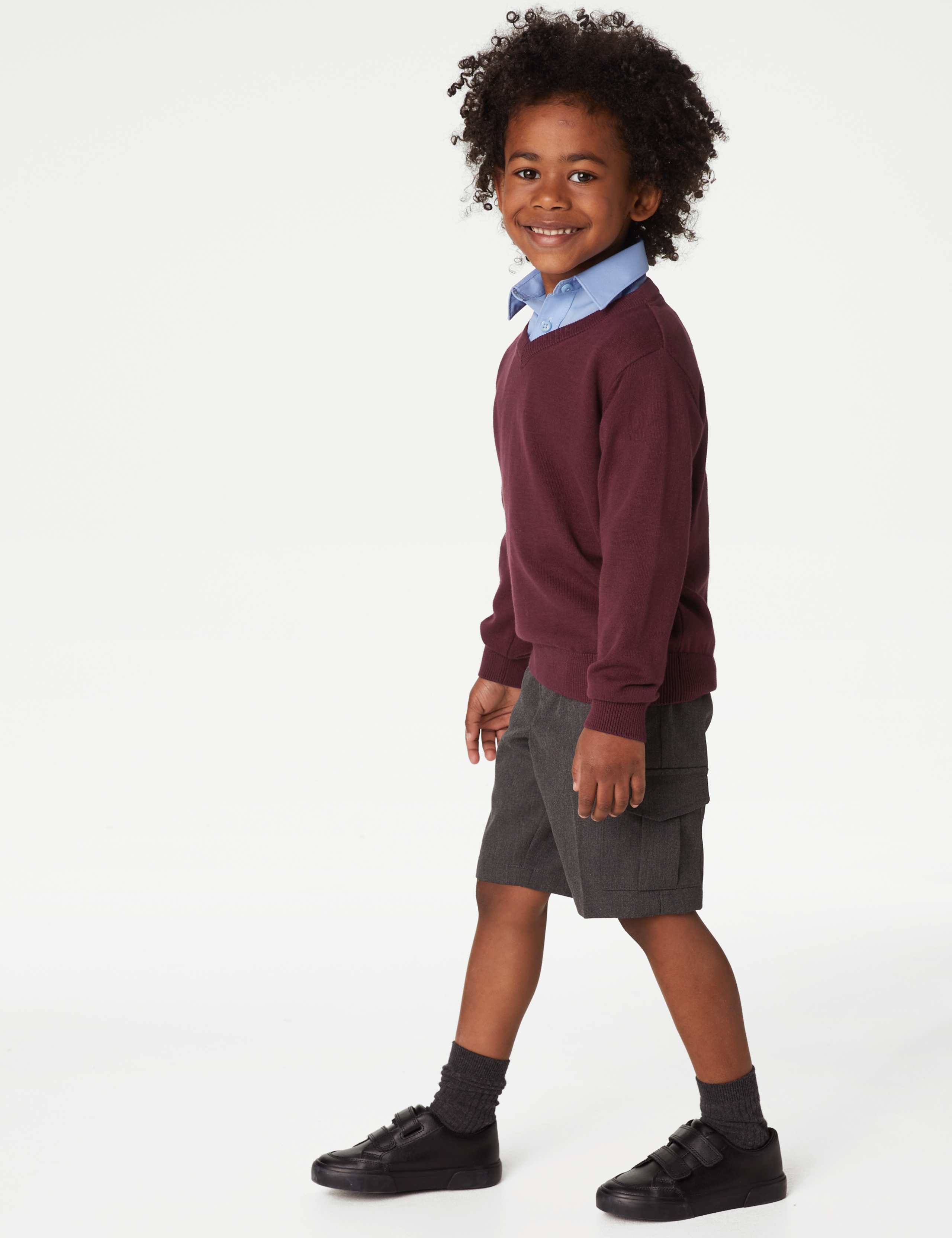 2 Pack Unisex Pure Cotton School Jumper (3-18 Yrs) 3 of 4