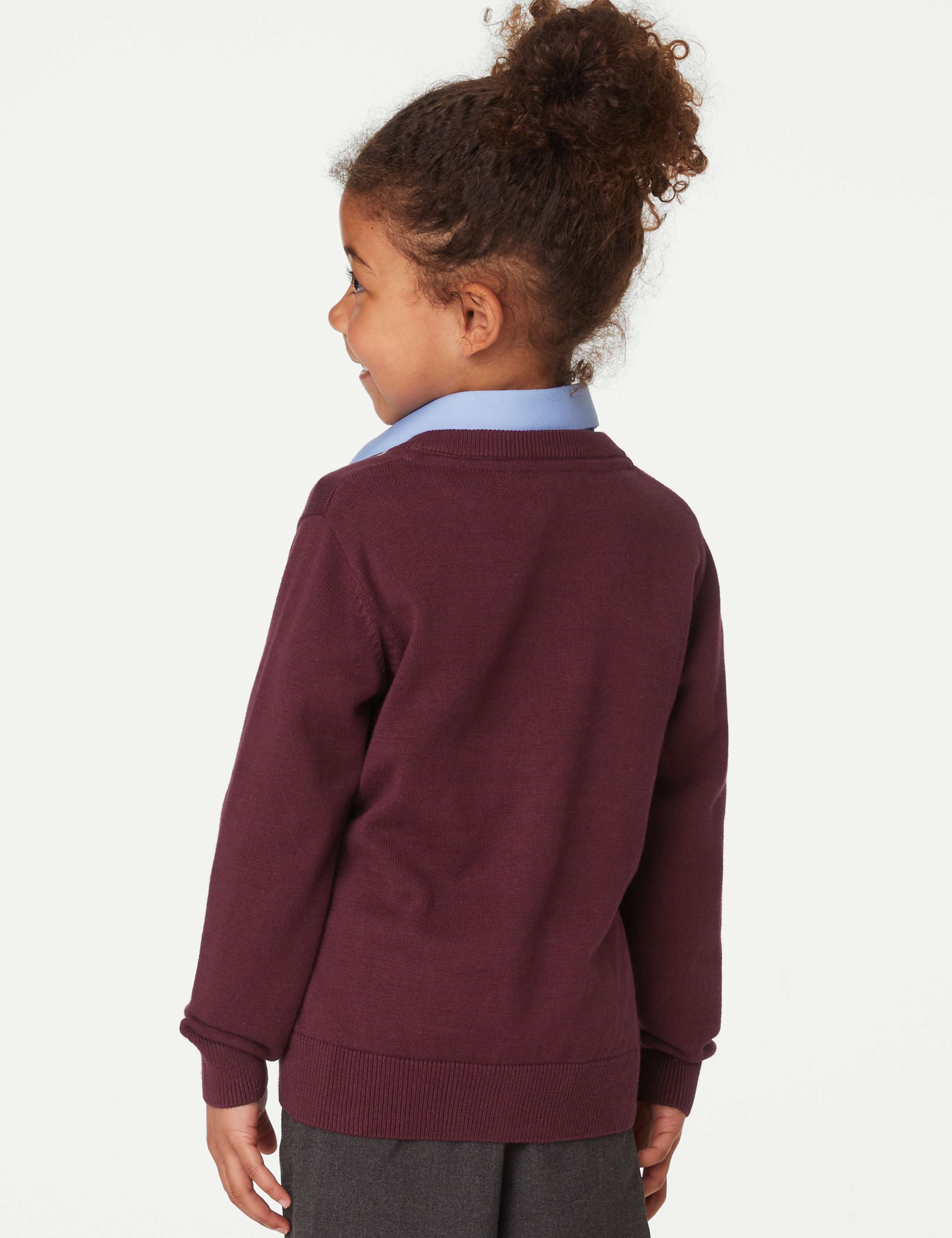 2 Pack Unisex Pure Cotton School Jumper (3-18 Yrs) 4 of 4