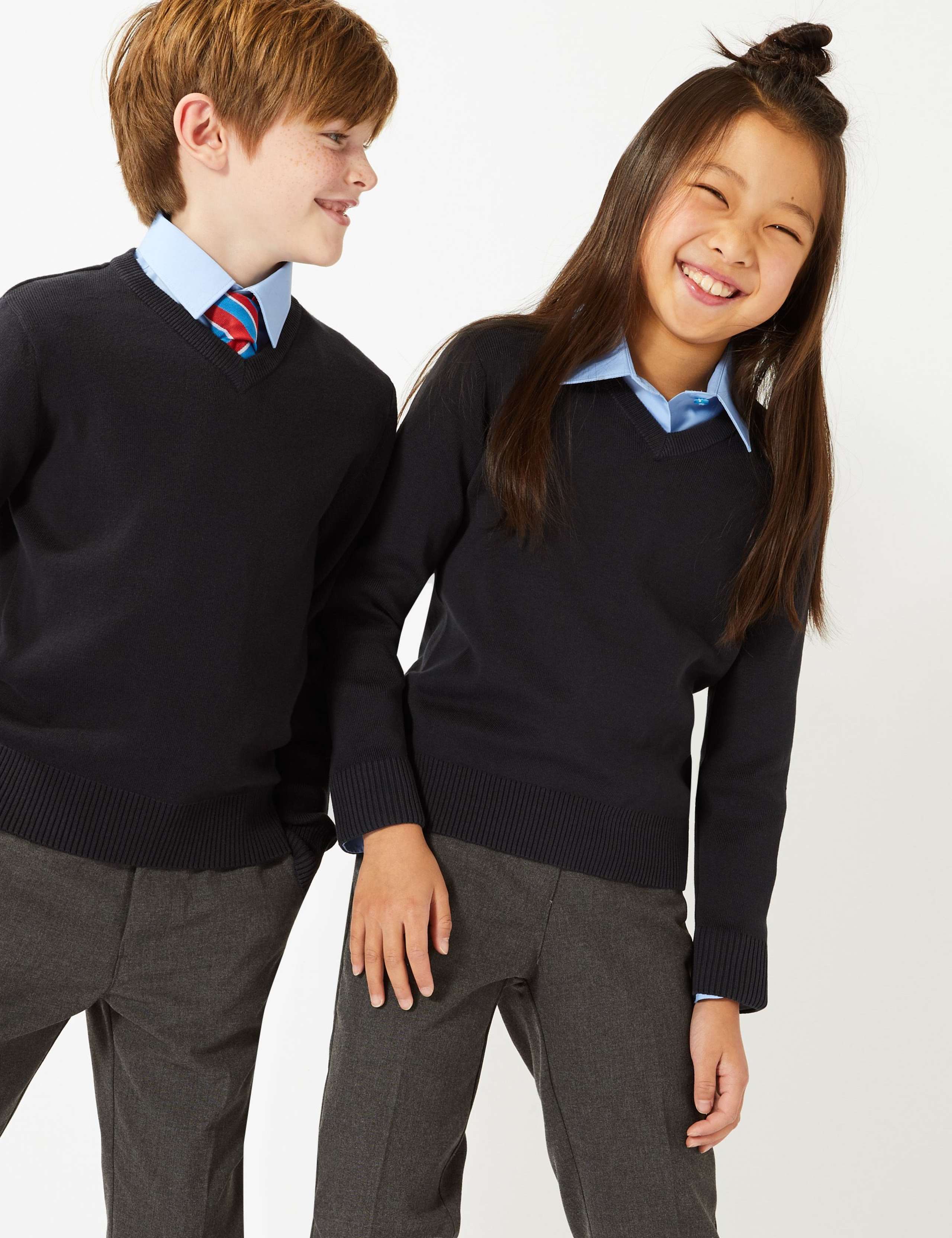 Unisex Cotton Rich School Jumper (3-16 Yrs) 1 of 5