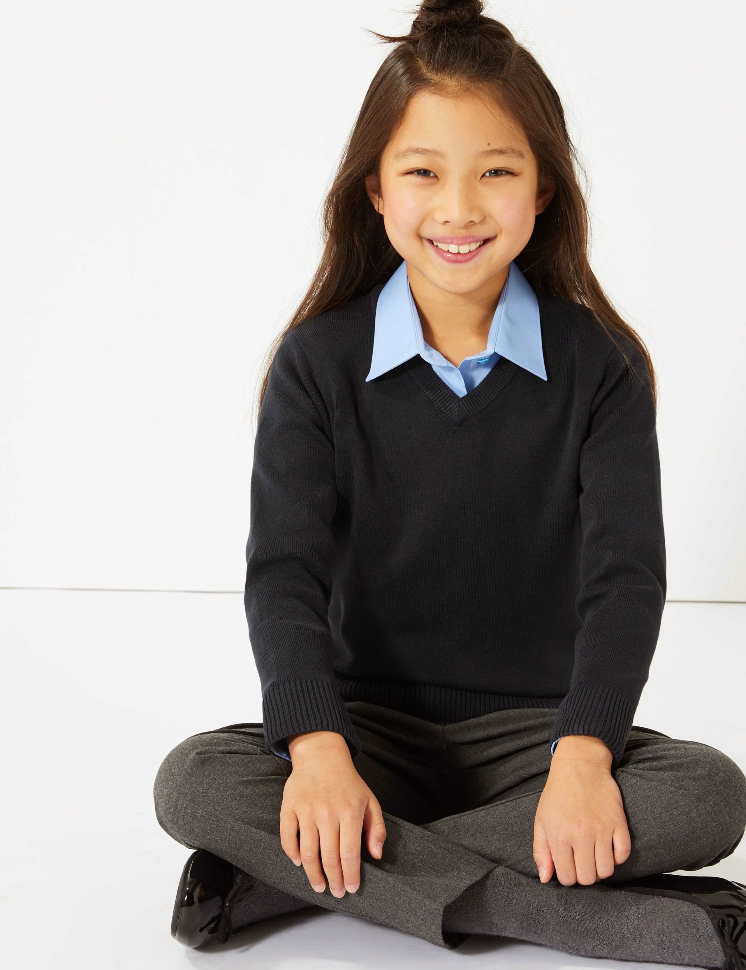 Unisex Cotton Rich School Jumper (3-16 Yrs) 4 of 5