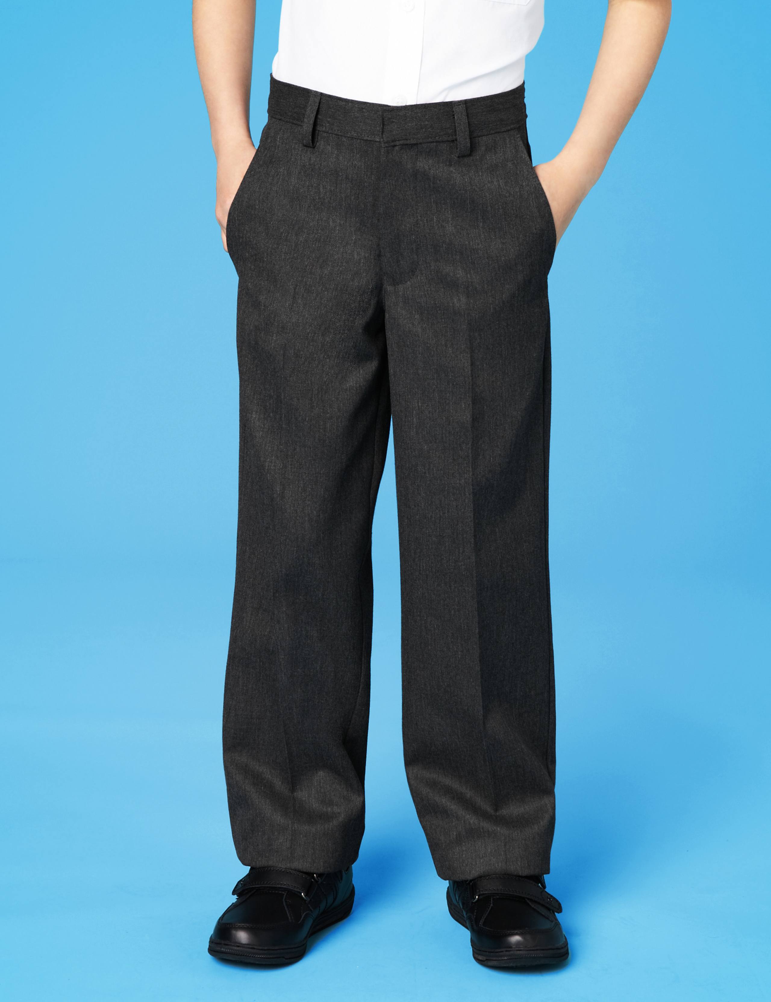 Boys Flat Front Wool Blend Trousers with Stormwear+™ 1 of 7