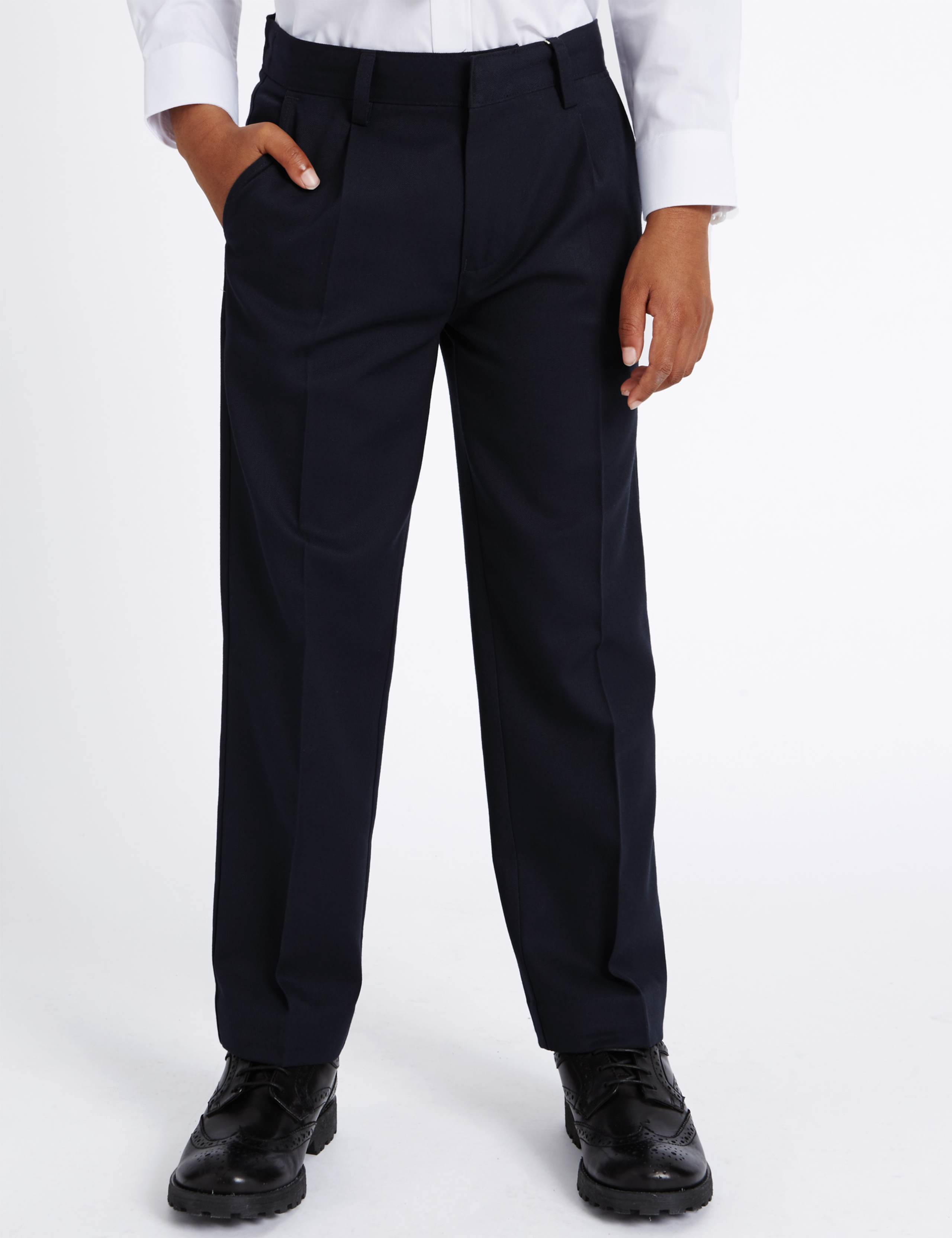 Boys' Longer Length Straight Leg Trousers 3 of 8