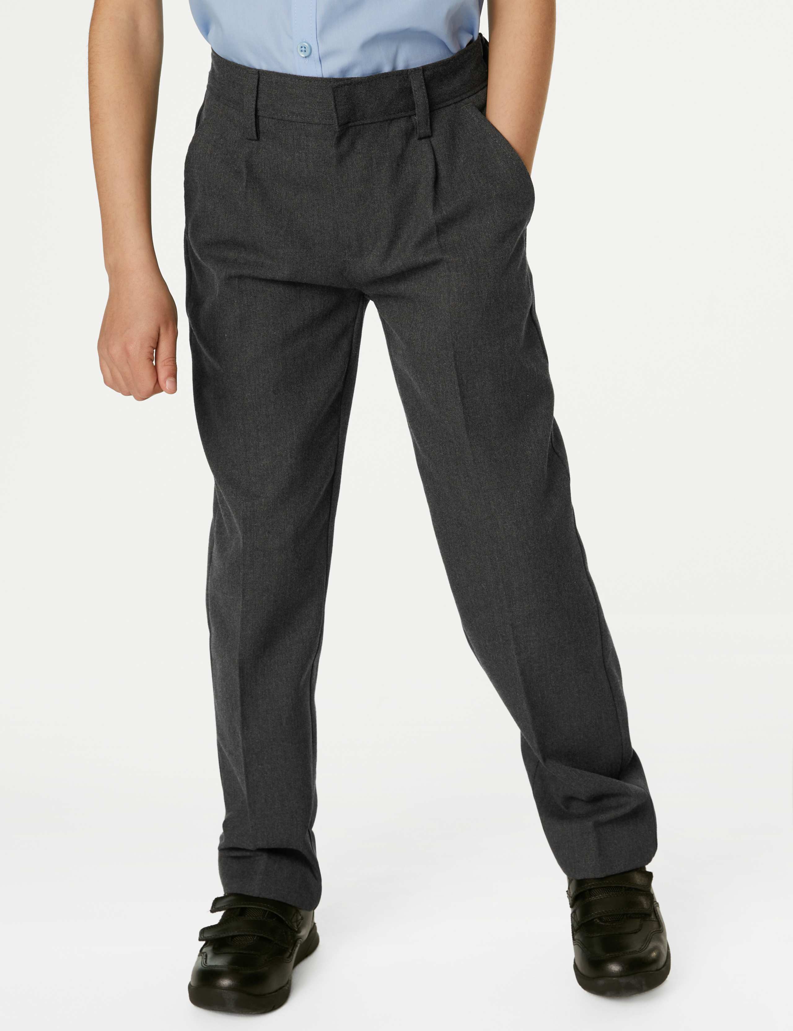Boys' Regular Leg School Trousers (2-16 Yrs) 3 of 4