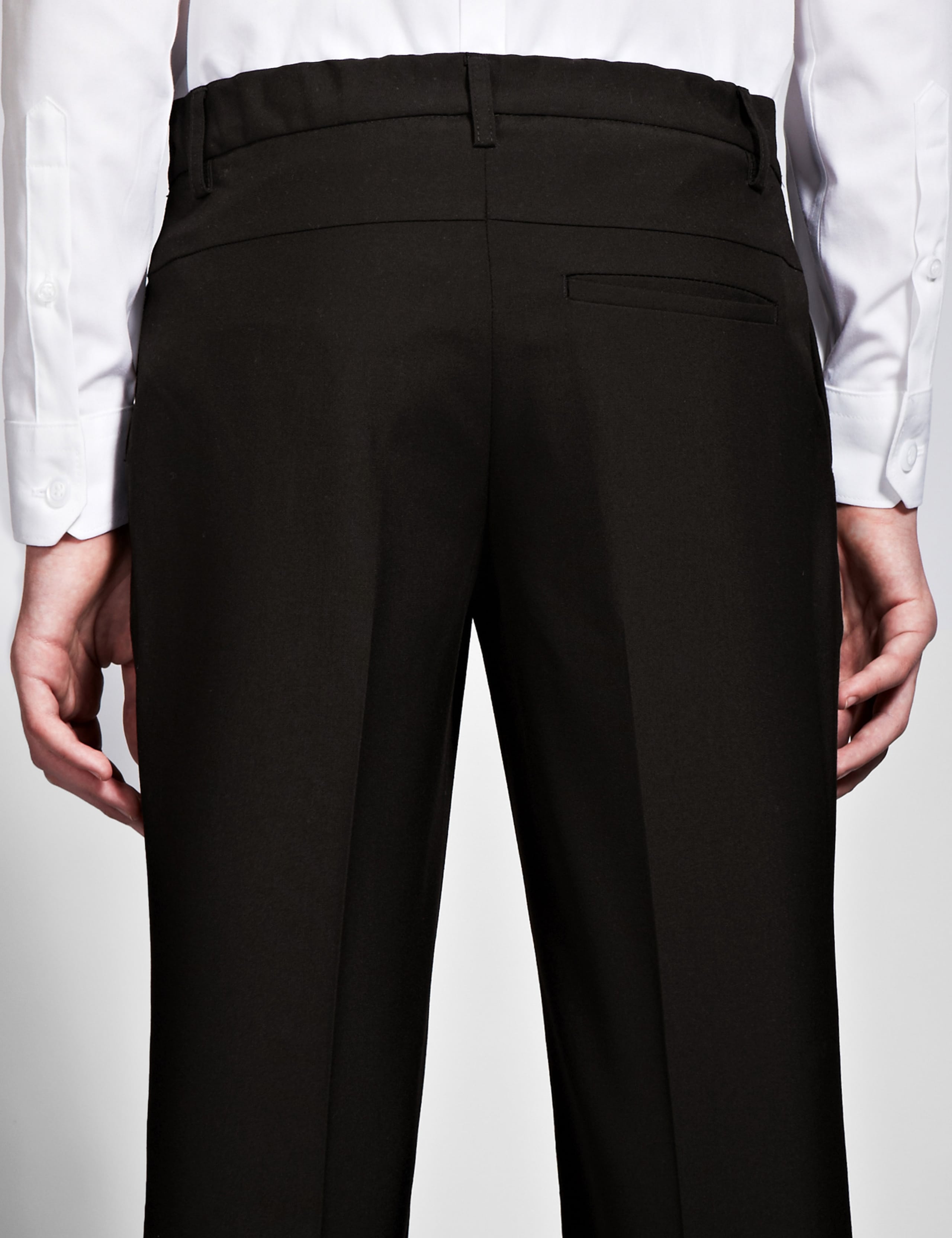 Boys' Flat Front Slim Trousers with Stormwear+™ 5 of 8