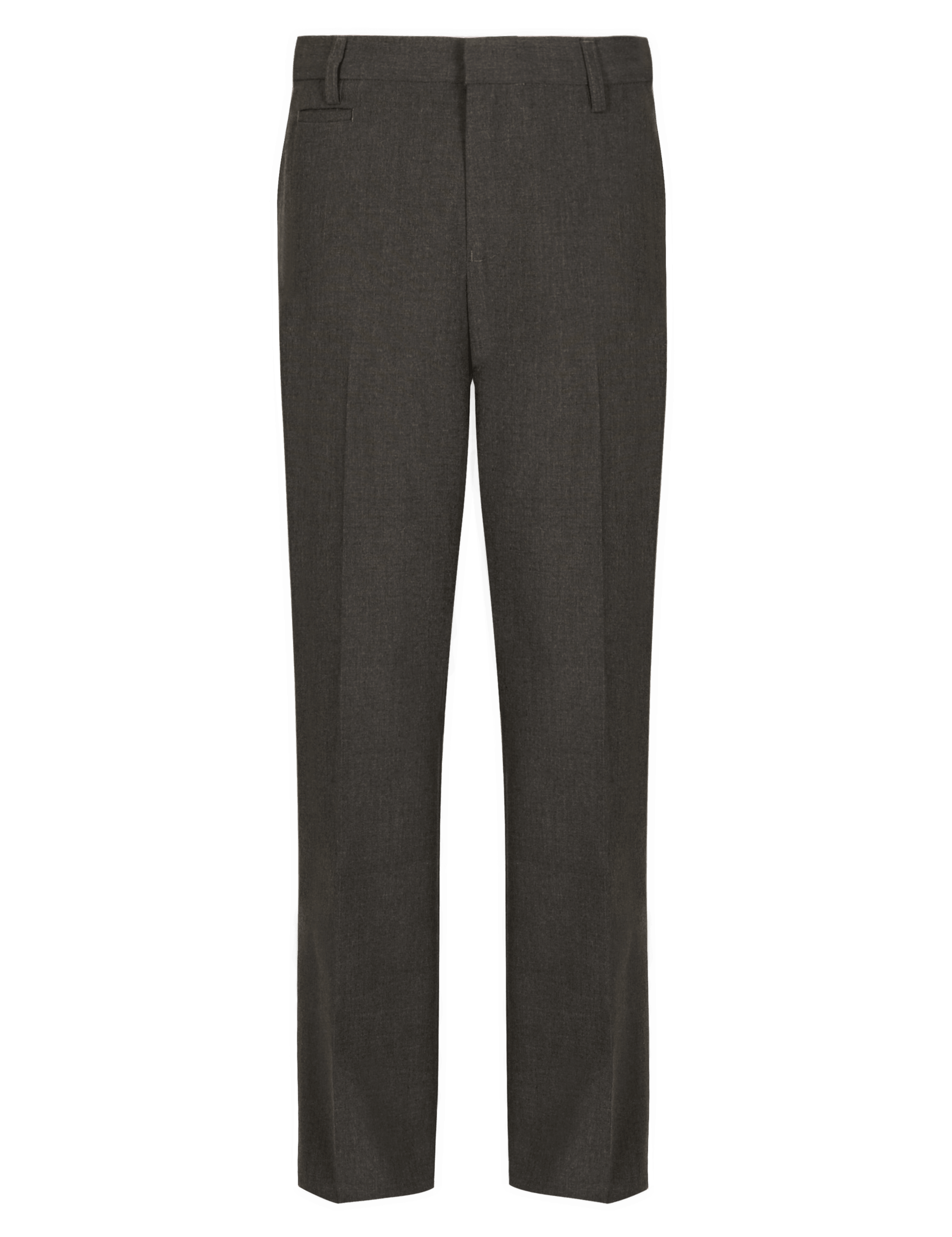 Plus Fit Boys' Flat Front Supercrease™ Slim Leg Trousers with Stormwear™ 2 of 5