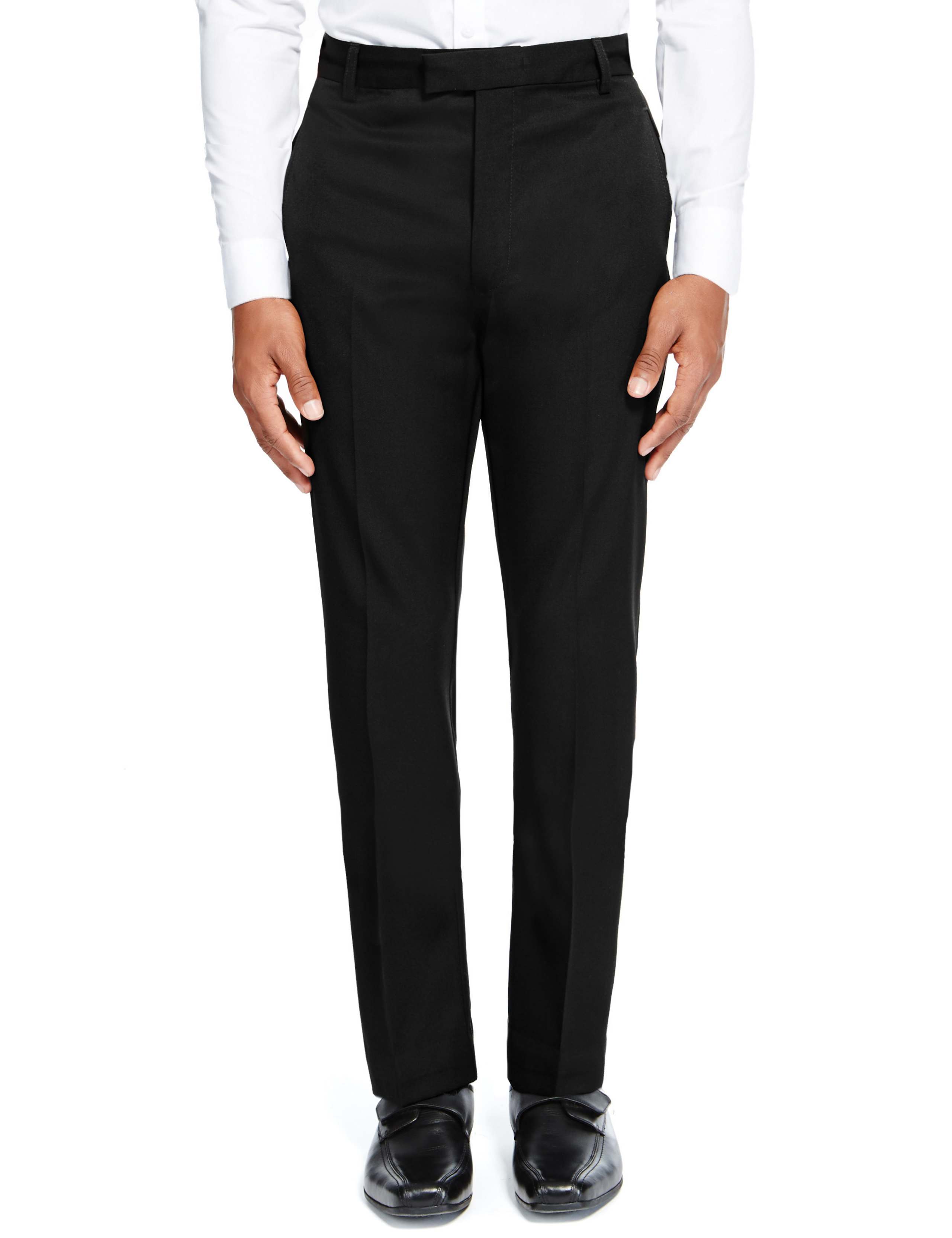 Senior Boys' Supercrease™ Wool Rich Slim Leg Trousers with Triple Action Stormwear™ & Adjustable Waist (Older Boys) 1 of 6