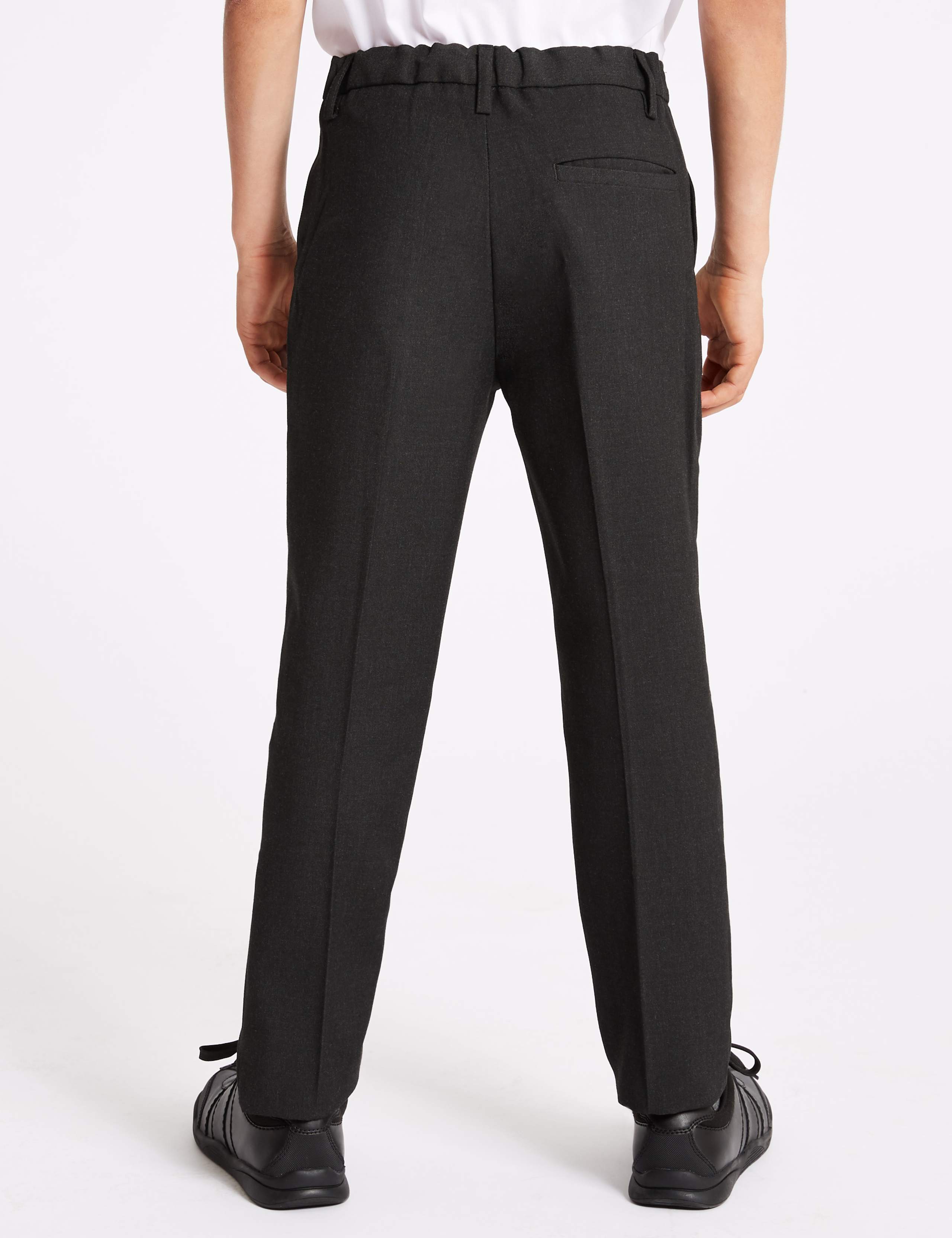 Boys' Skinny Leg Regular Fit School Trousers 3 of 5