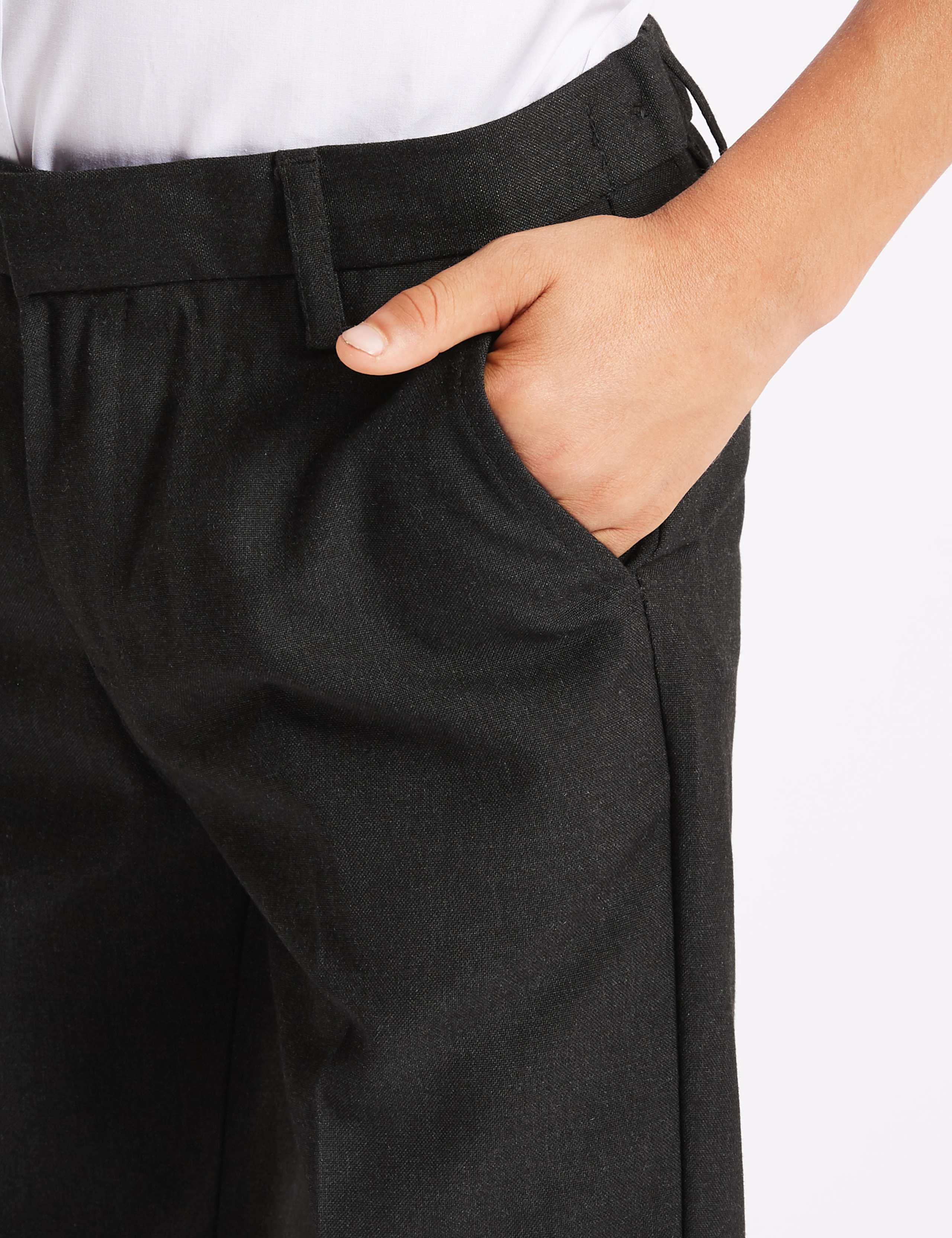 Boys' Skinny Leg Regular Fit School Trousers 4 of 5