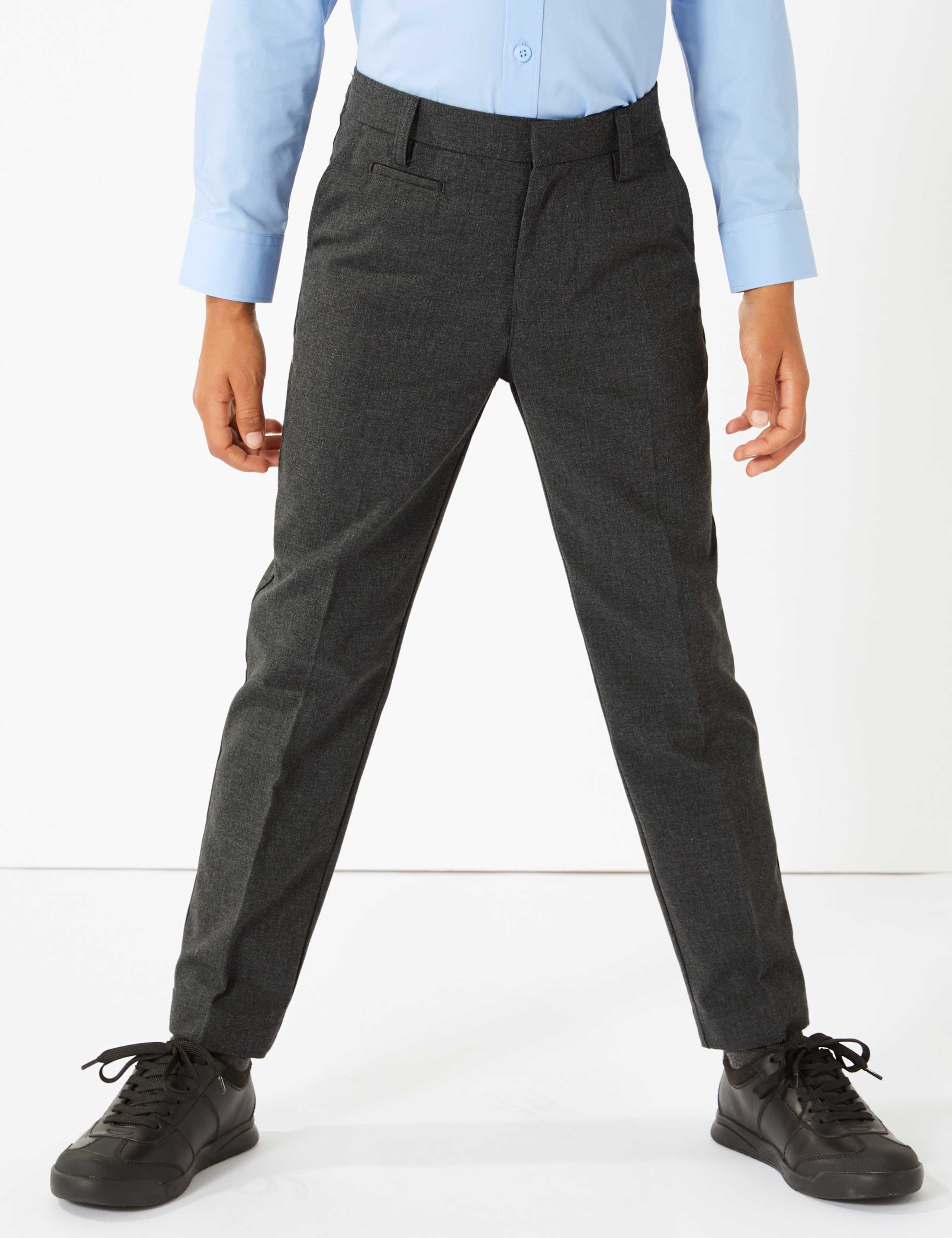 Boys' Skinny Leg Slim Fit Trousers 3 of 7