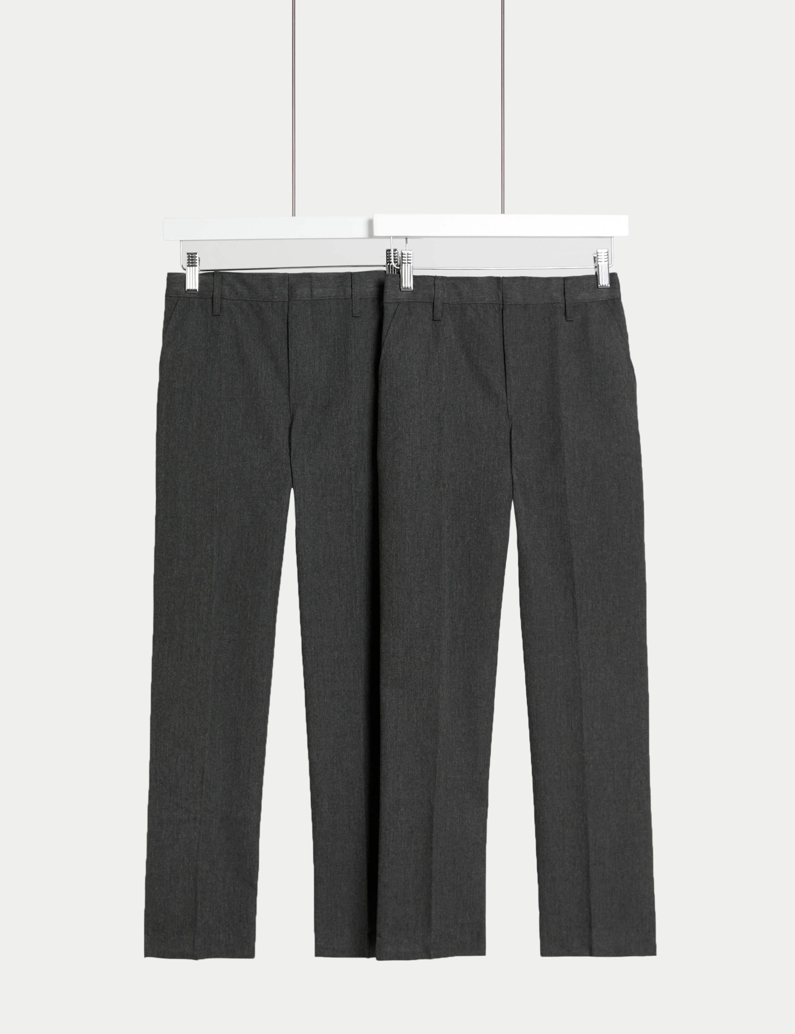 2pk Boys' Easy Dressing School Trousers (3-18 Yrs) 1 of 2