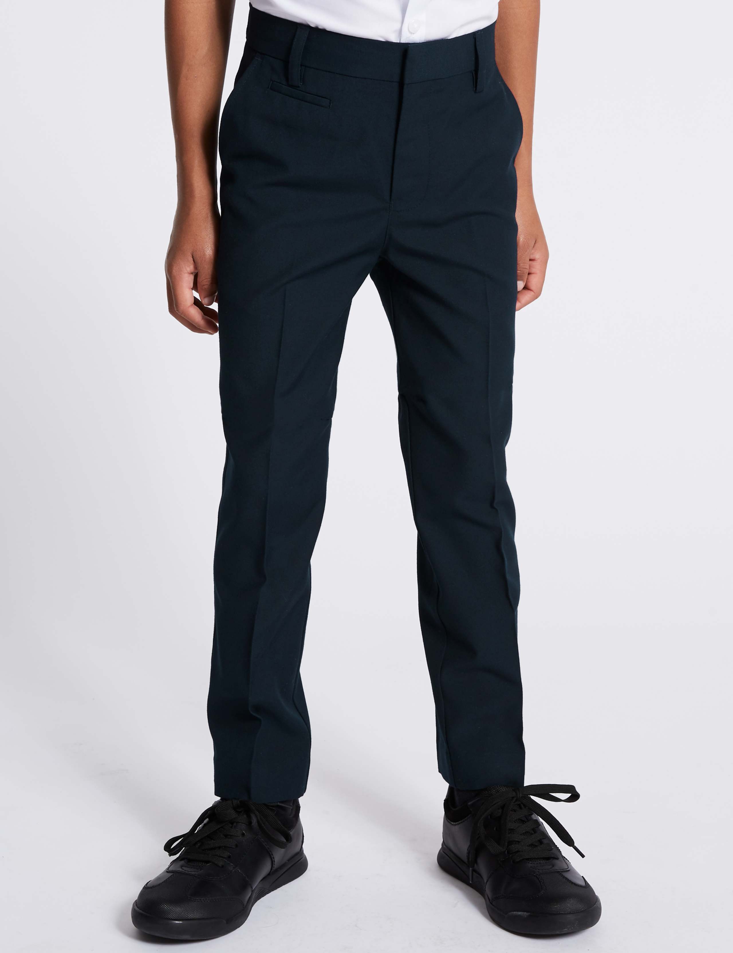 Boys' Skinny Leg Longer Length School Trousers 3 of 6