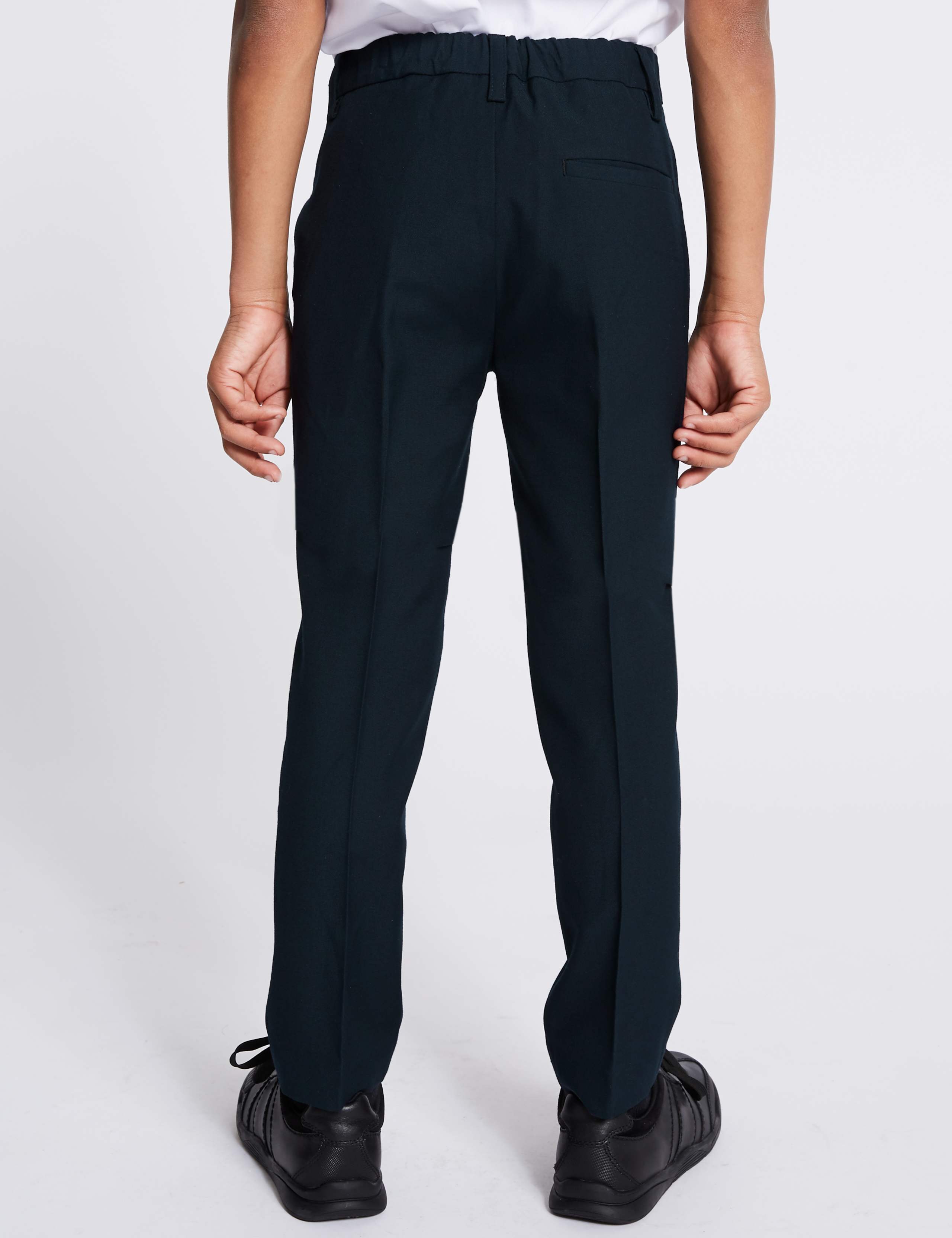 Boys' Skinny Leg Longer Length School Trousers 4 of 6