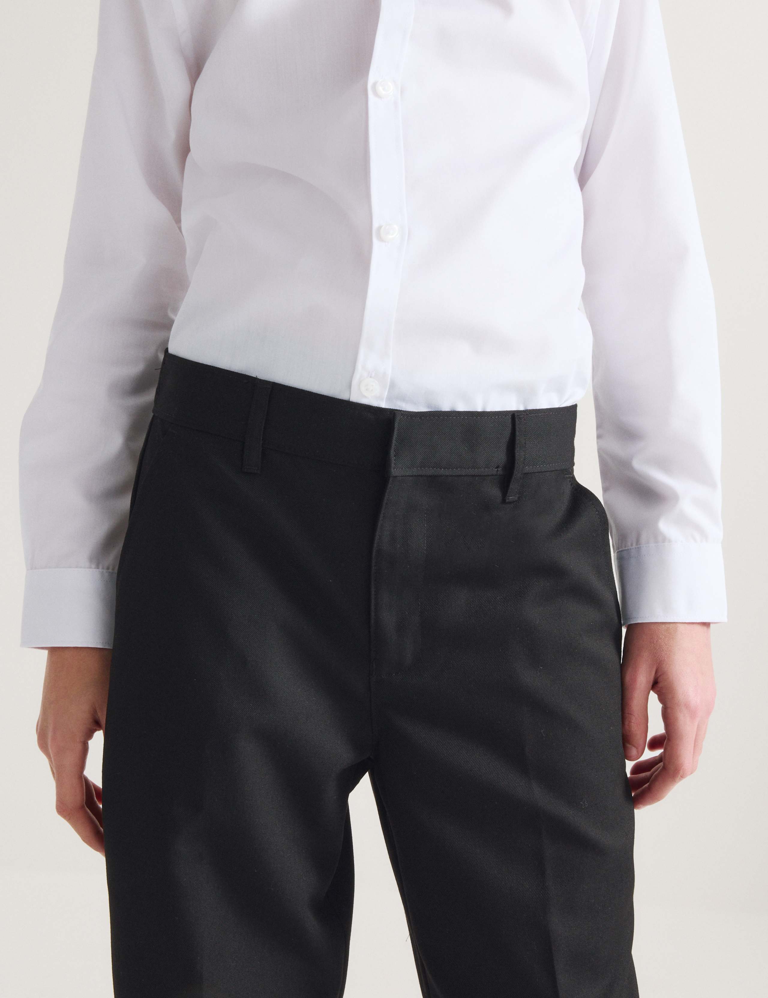 2 Pack Boys' Regular Leg School Trousers (2-18 Yrs) 3 of 5