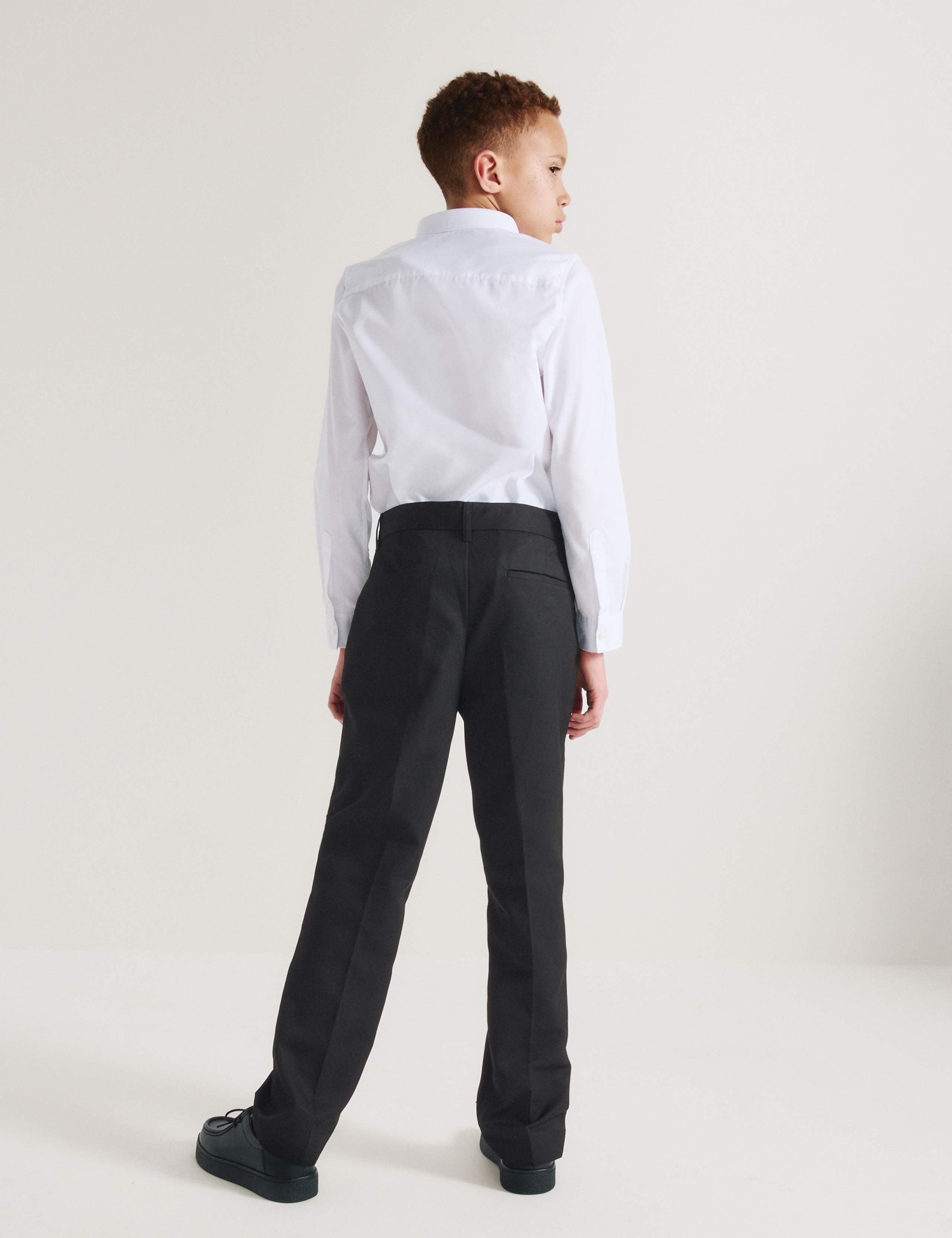2 Pack Boys' Regular Leg School Trousers (2-18 Yrs) 4 of 5