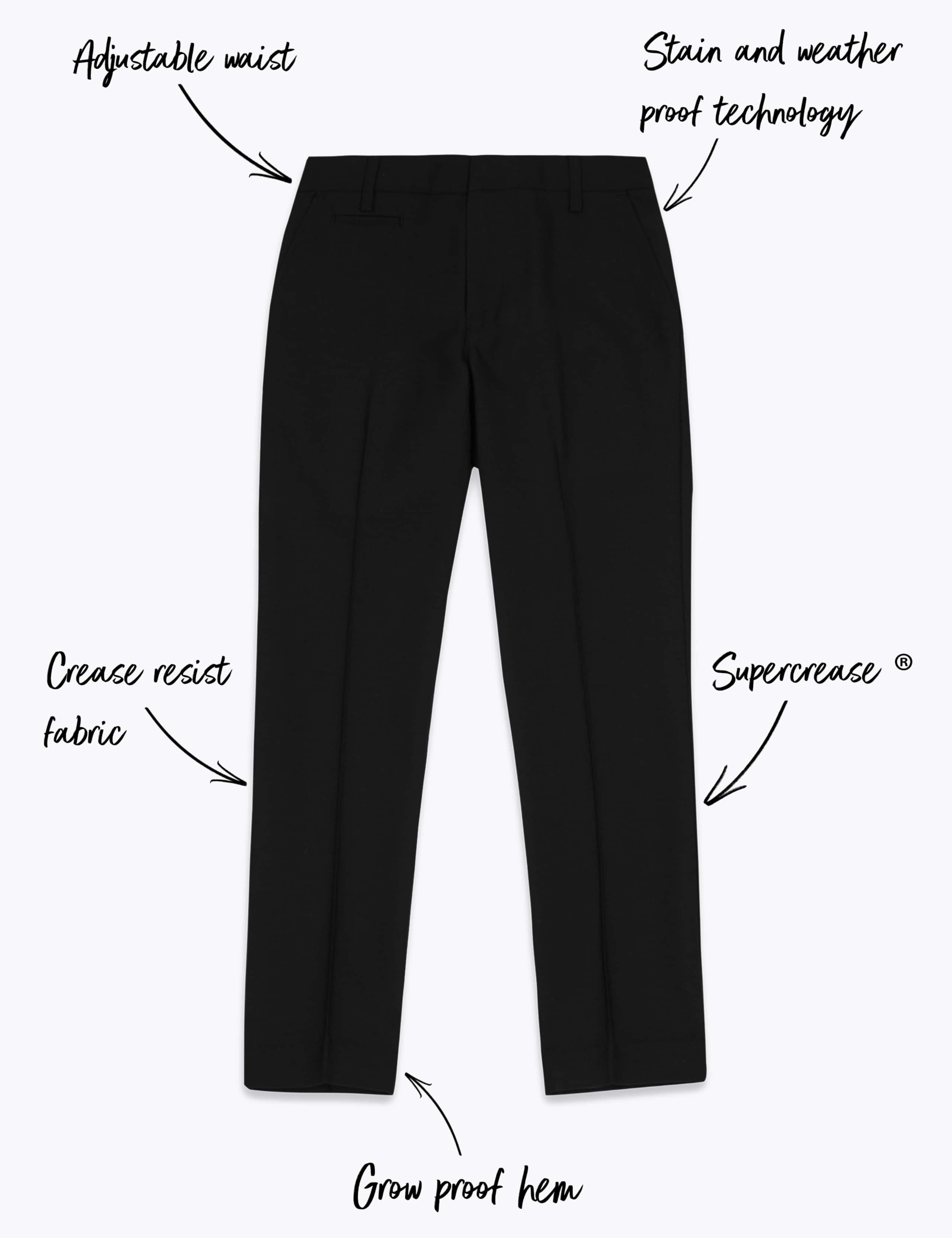 Boys' Skinny Leg Regular Fit School Trousers 1 of 1