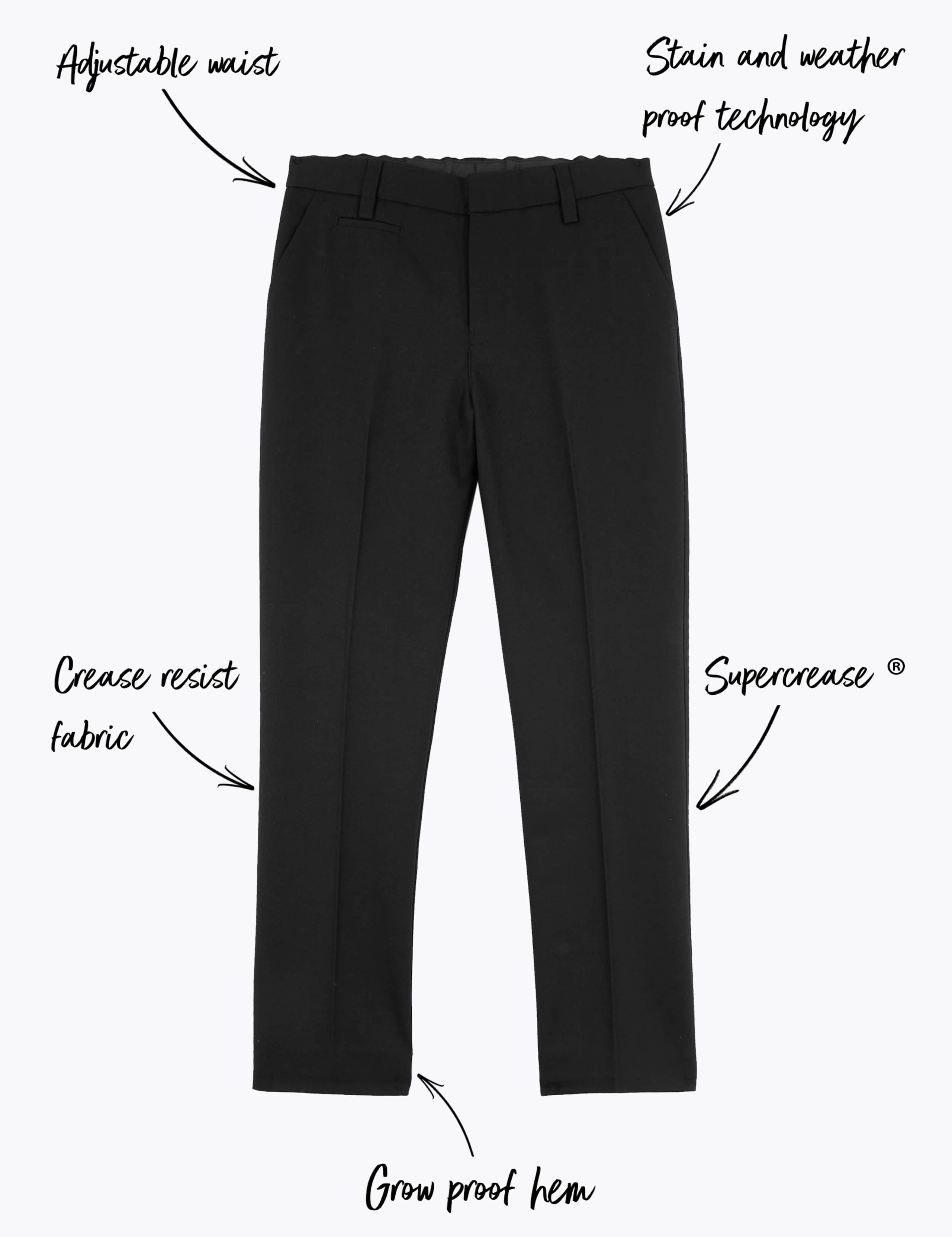 Boys’ Skinny Leg School Trousers 2 of 2